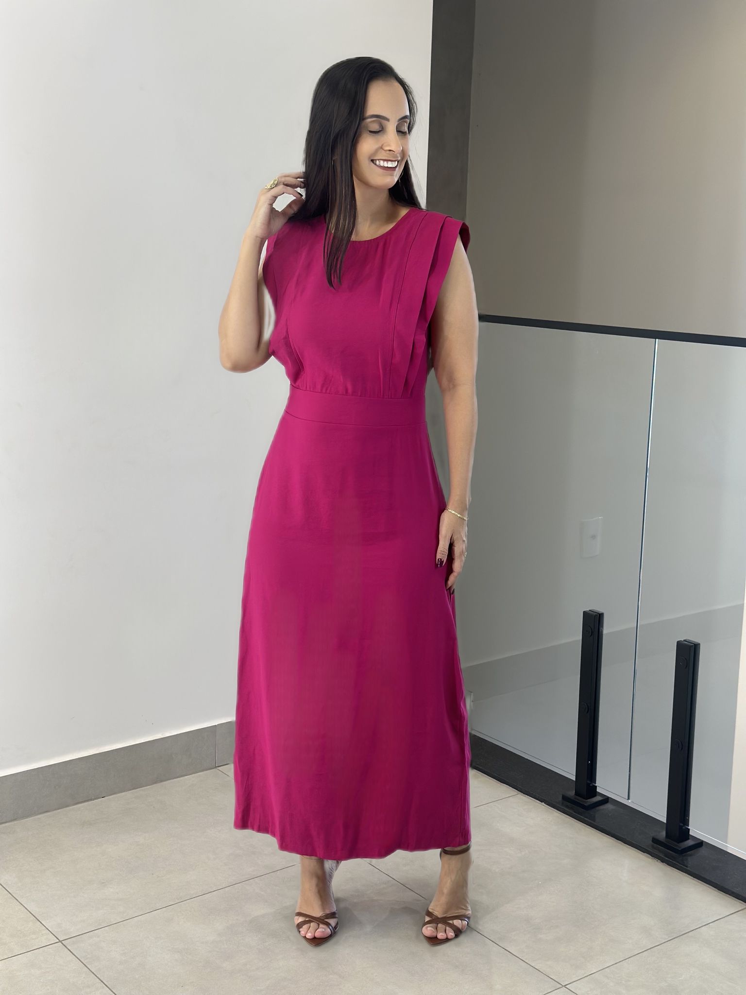 VESTIDO HILDA PINK - Reprise Modas