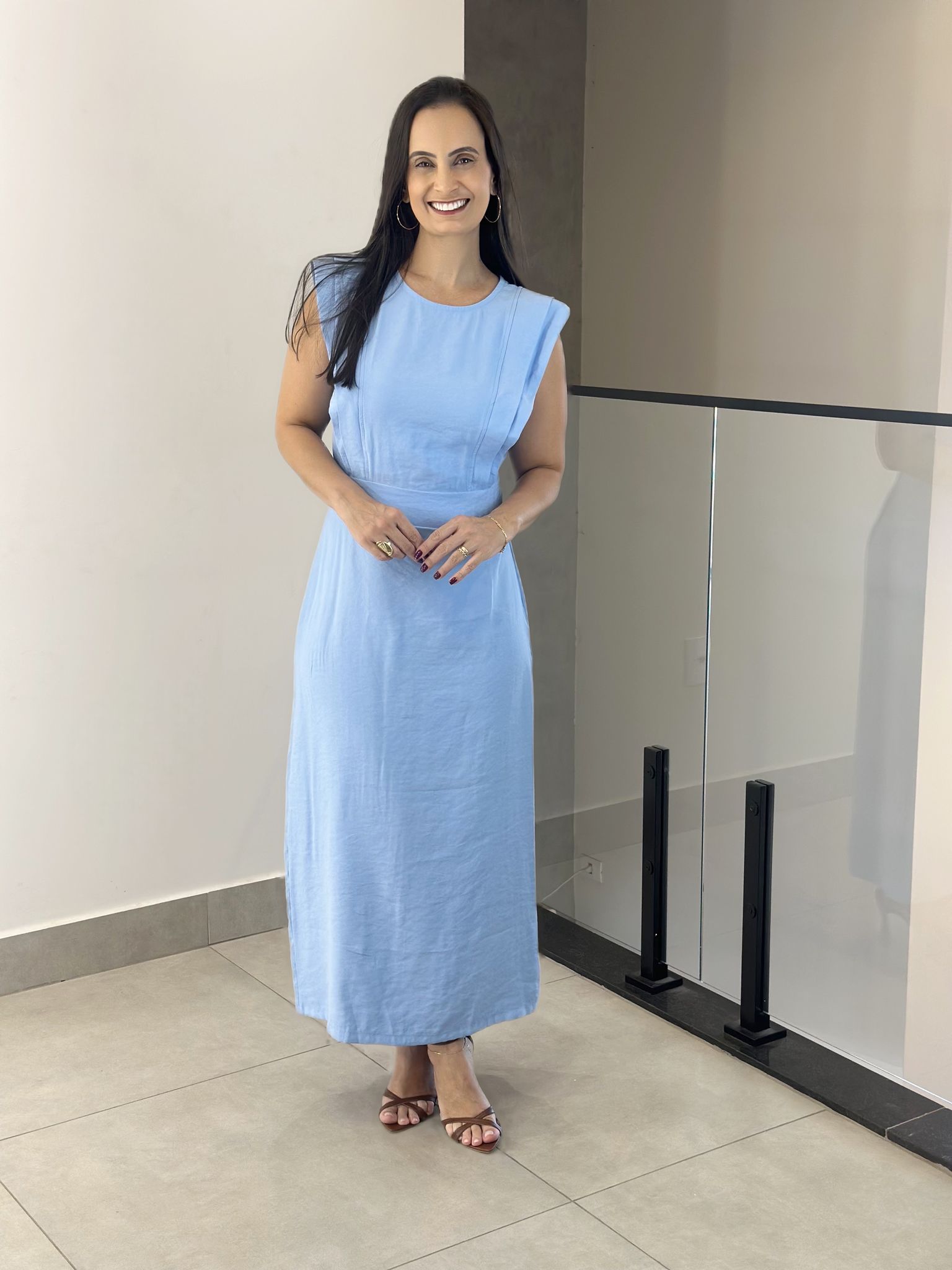 VESTIDO HILDA AZUL - Reprise Modas