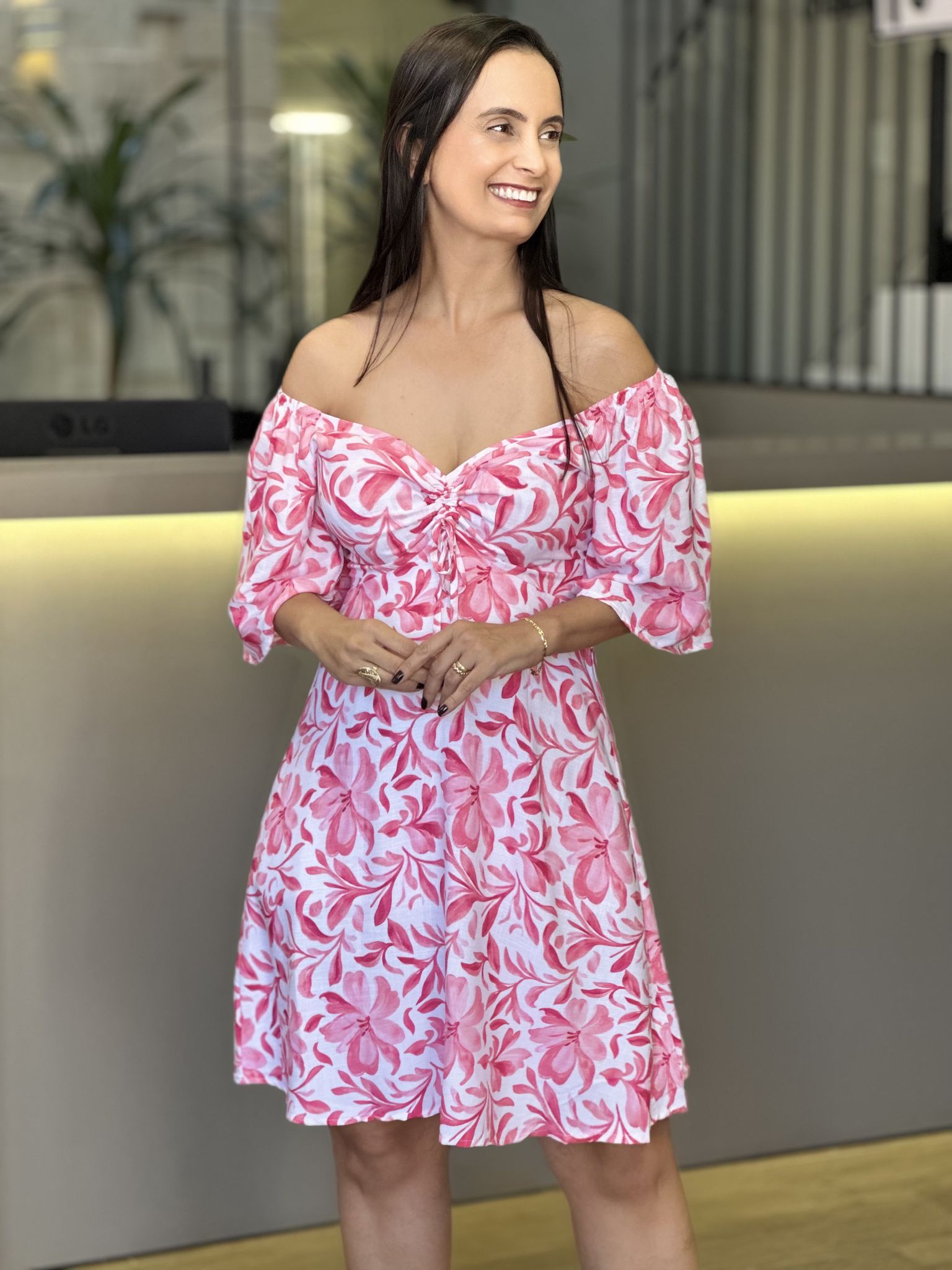 VESTIDO CLARICE ROSA - Reprise Modas