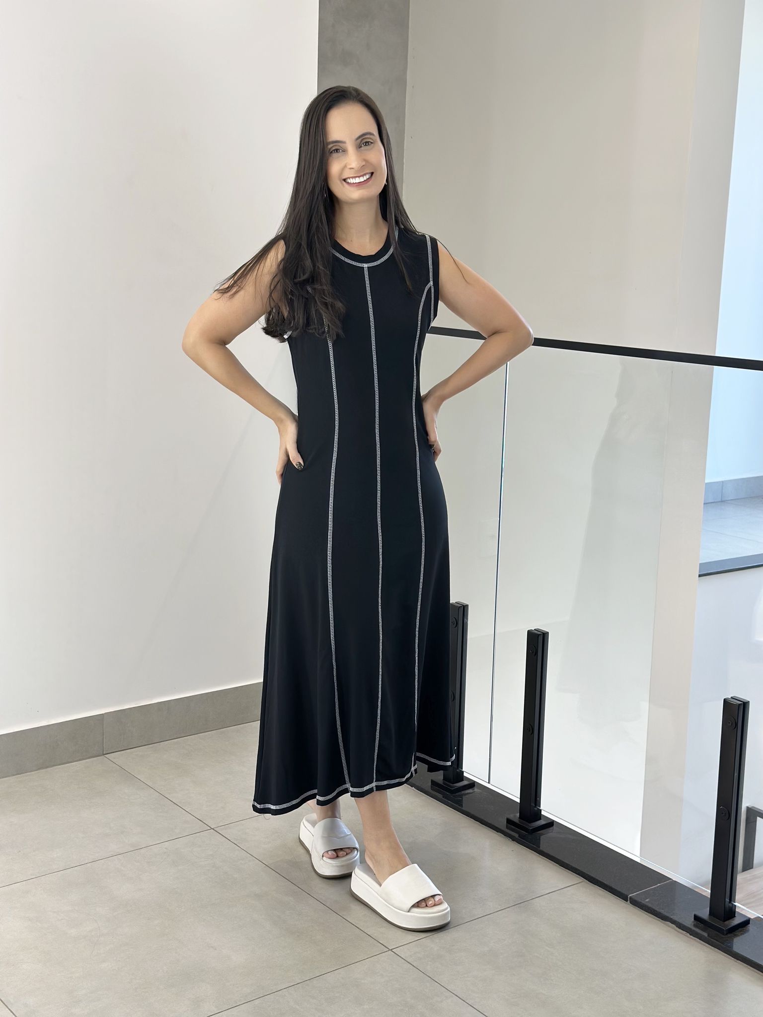 VESTIDO RENATA PRETO - Reprise Modas