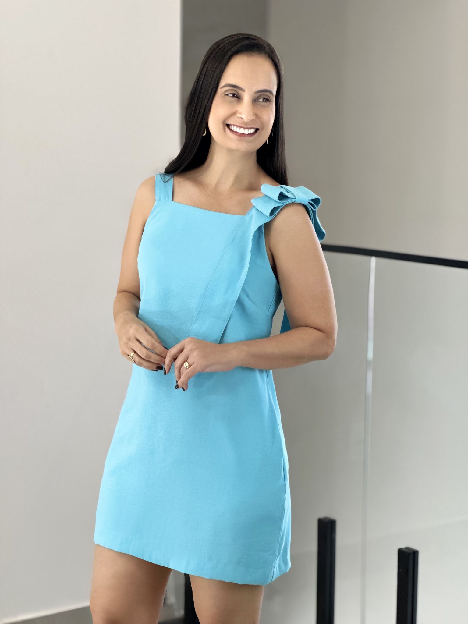 VESTIDO JANAINA AZUL - Reprise Modas