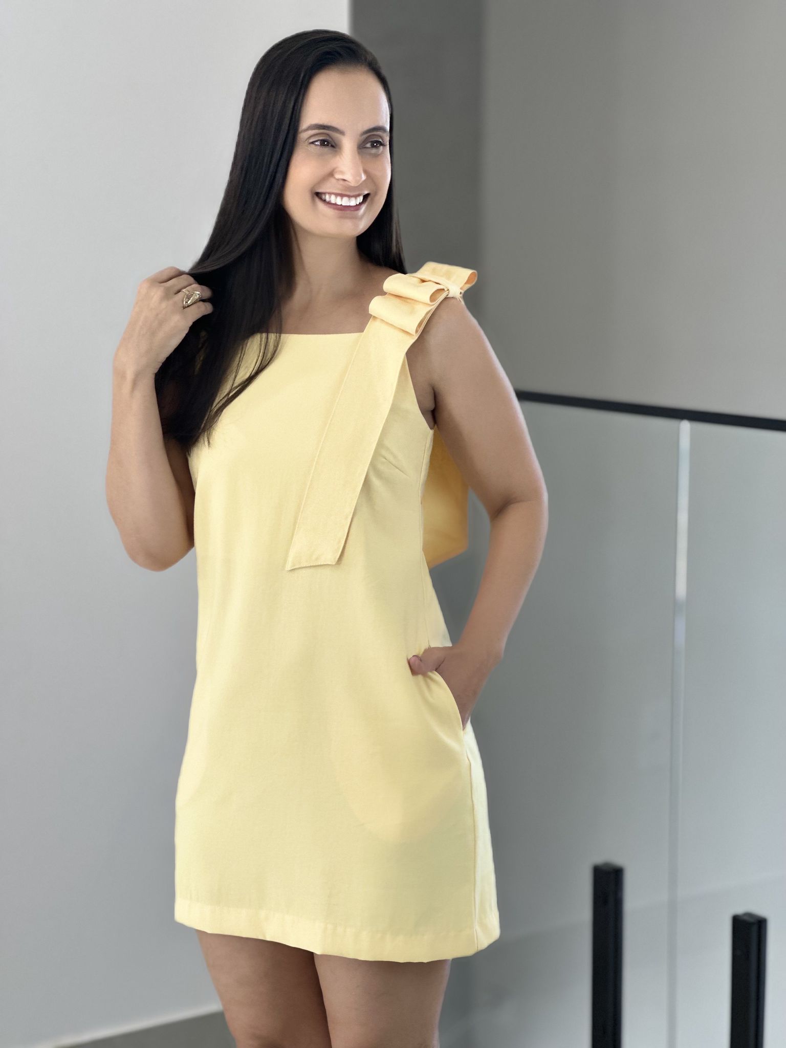 VESTIDO JANAINA AMARELO - Reprise Modas