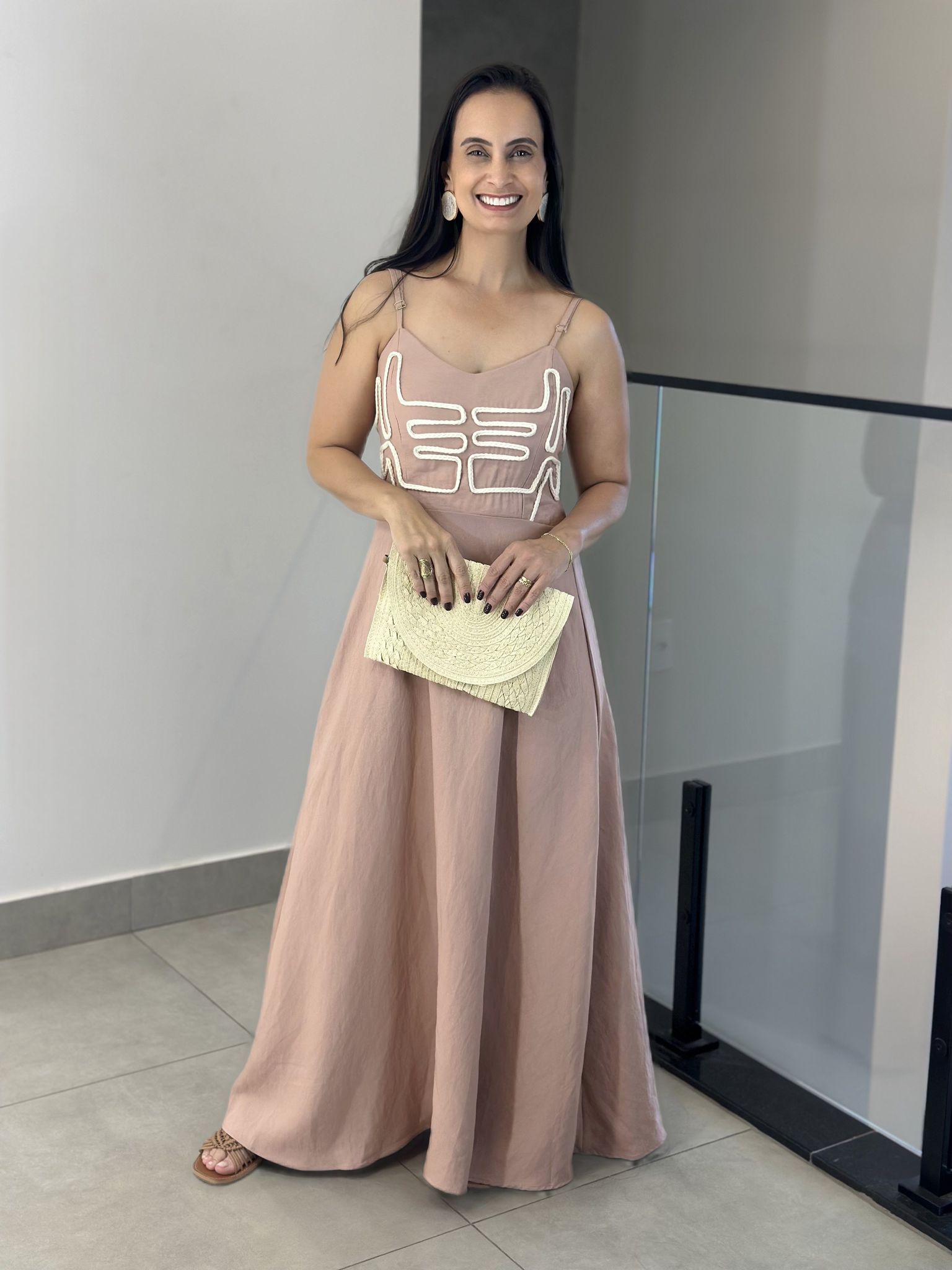 VESTIDO THAINA MARROM - Reprise Modas
