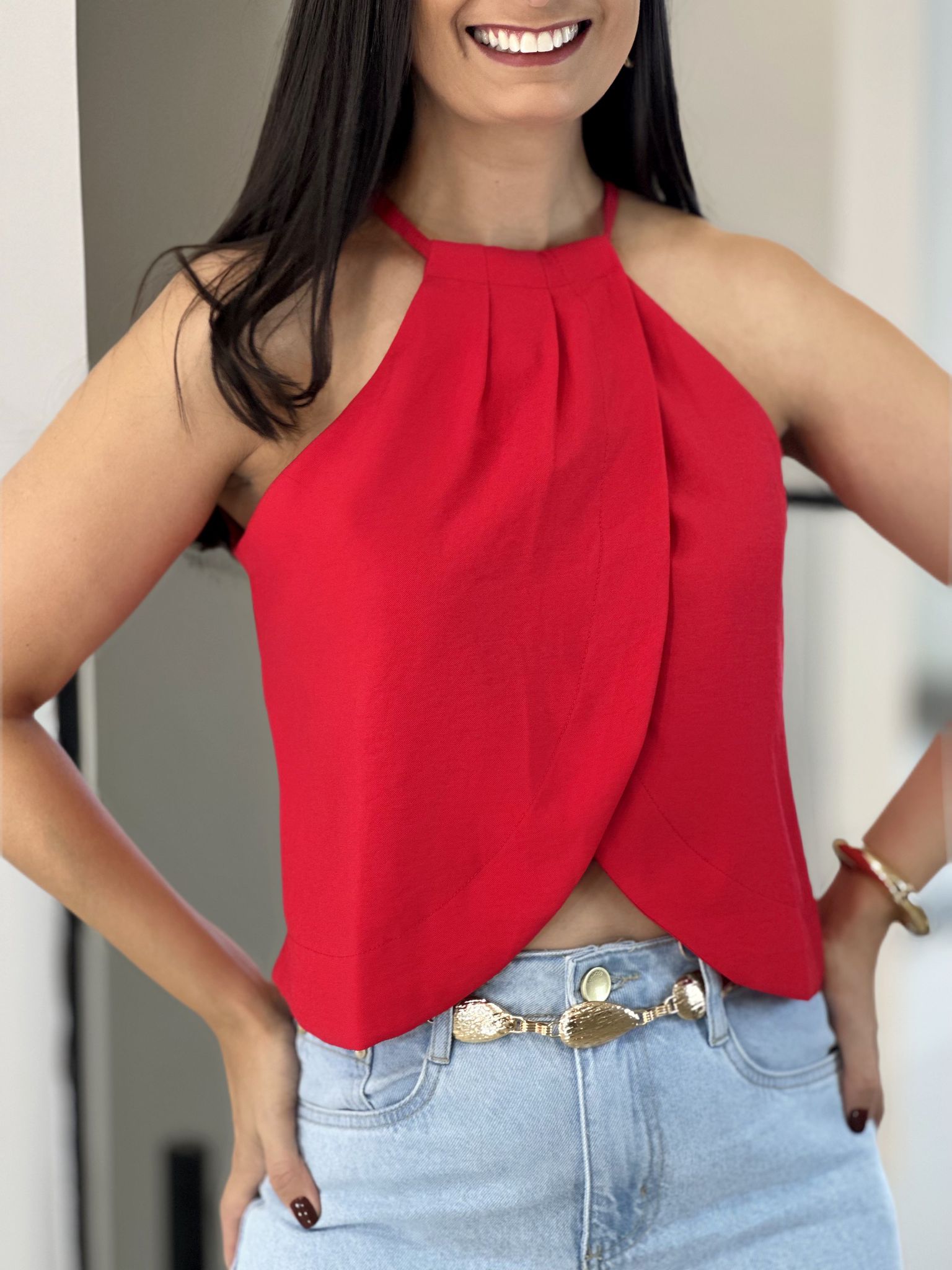 BLUSA NAOMI VERMELHO - Reprise Modas