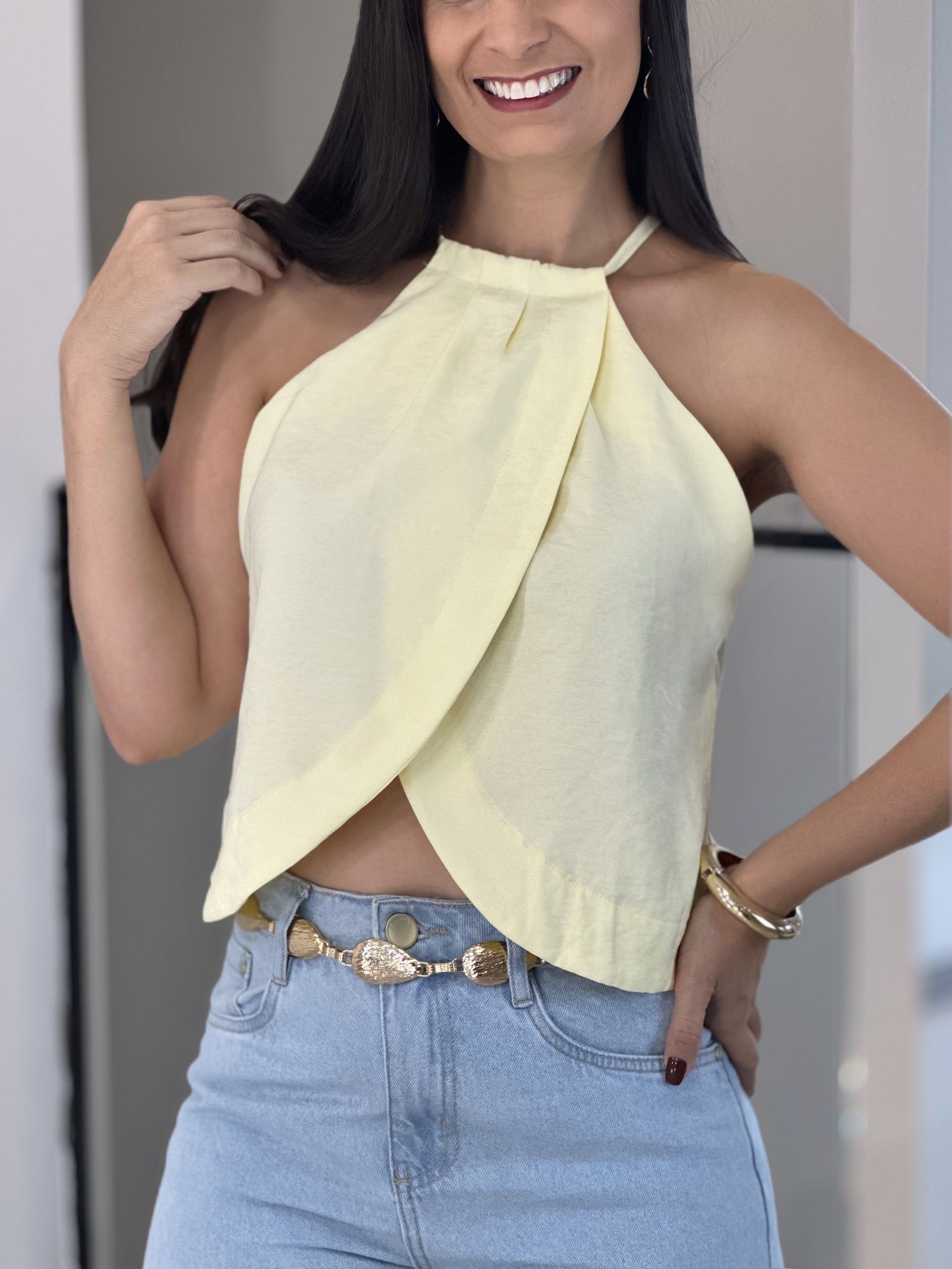BLUSA NAOMI AMARELO - Reprise Modas
