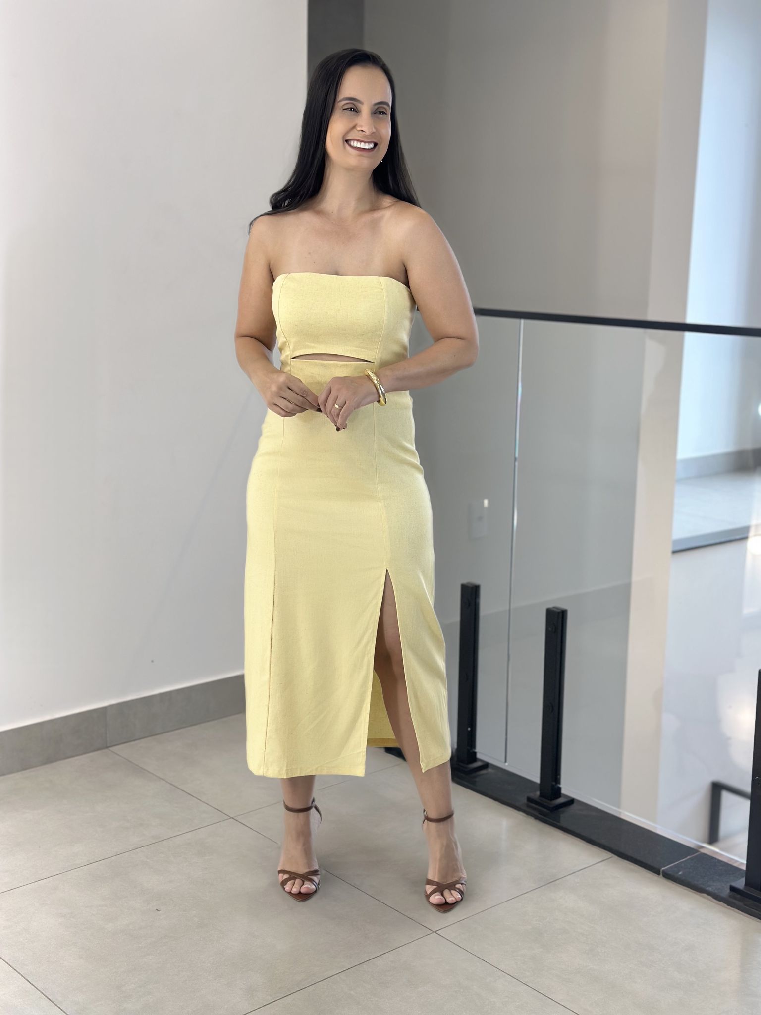 VESTIDO JULIA AMARELO - Reprise Modas