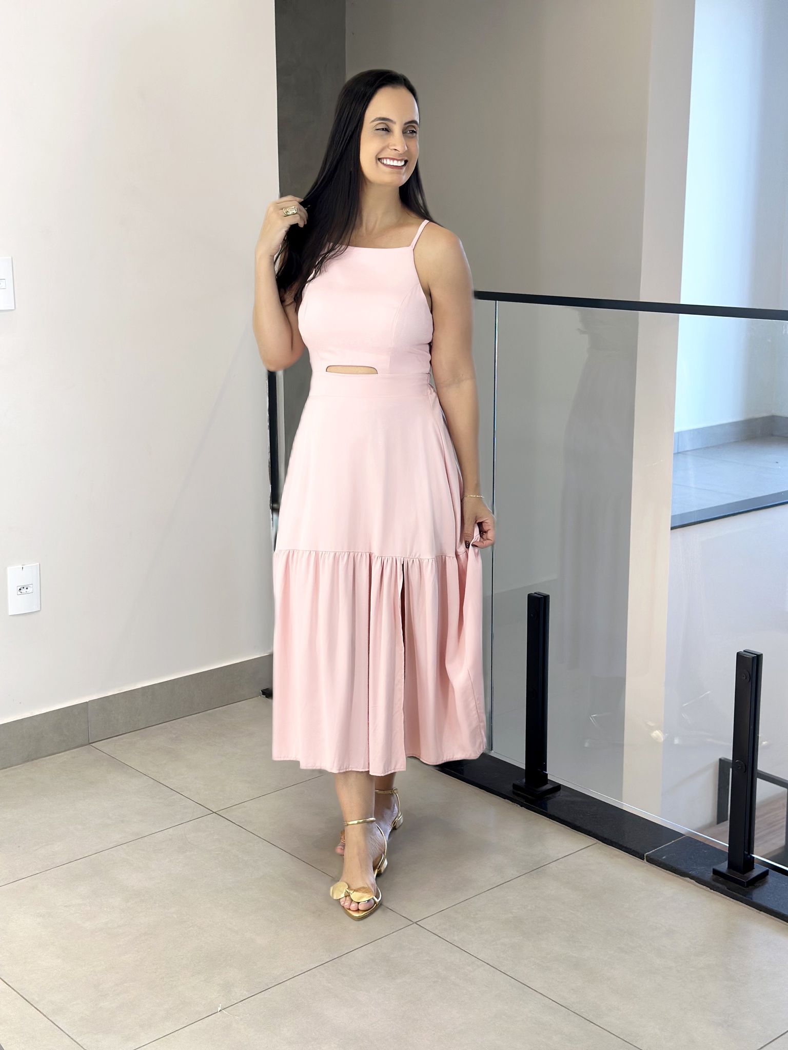 VESTIDO MELANI ROSA - Reprise Modas