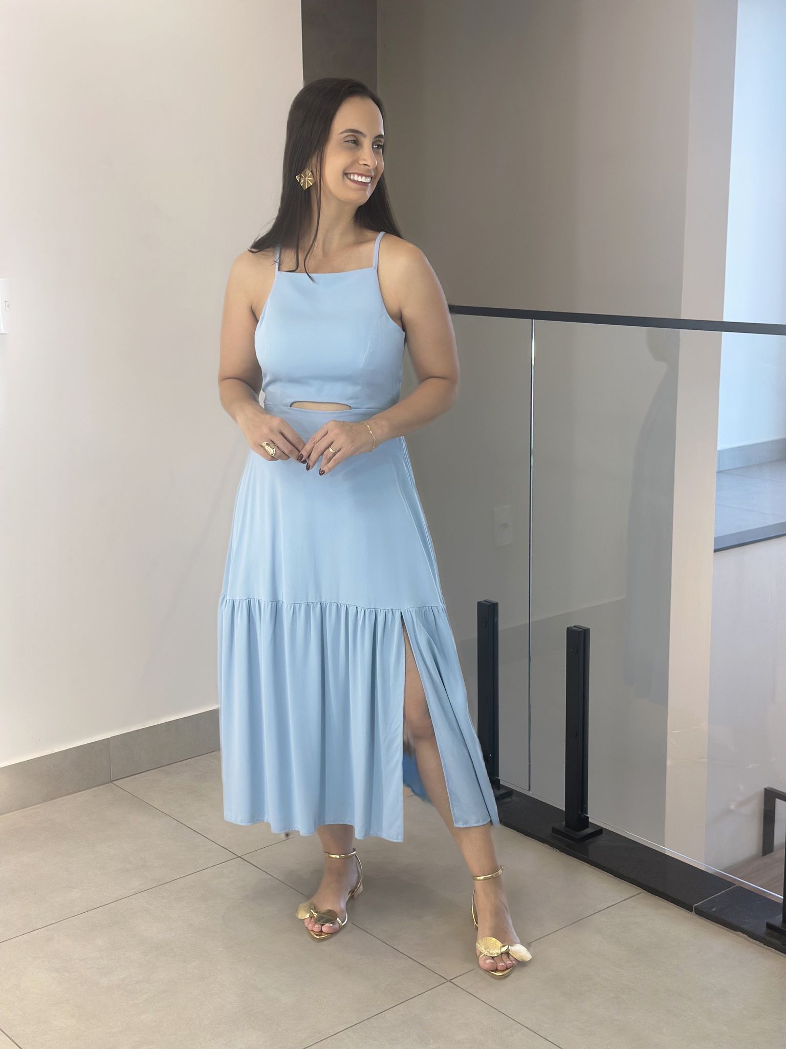 VESTIDO MELANI AZUL - Reprise Modas