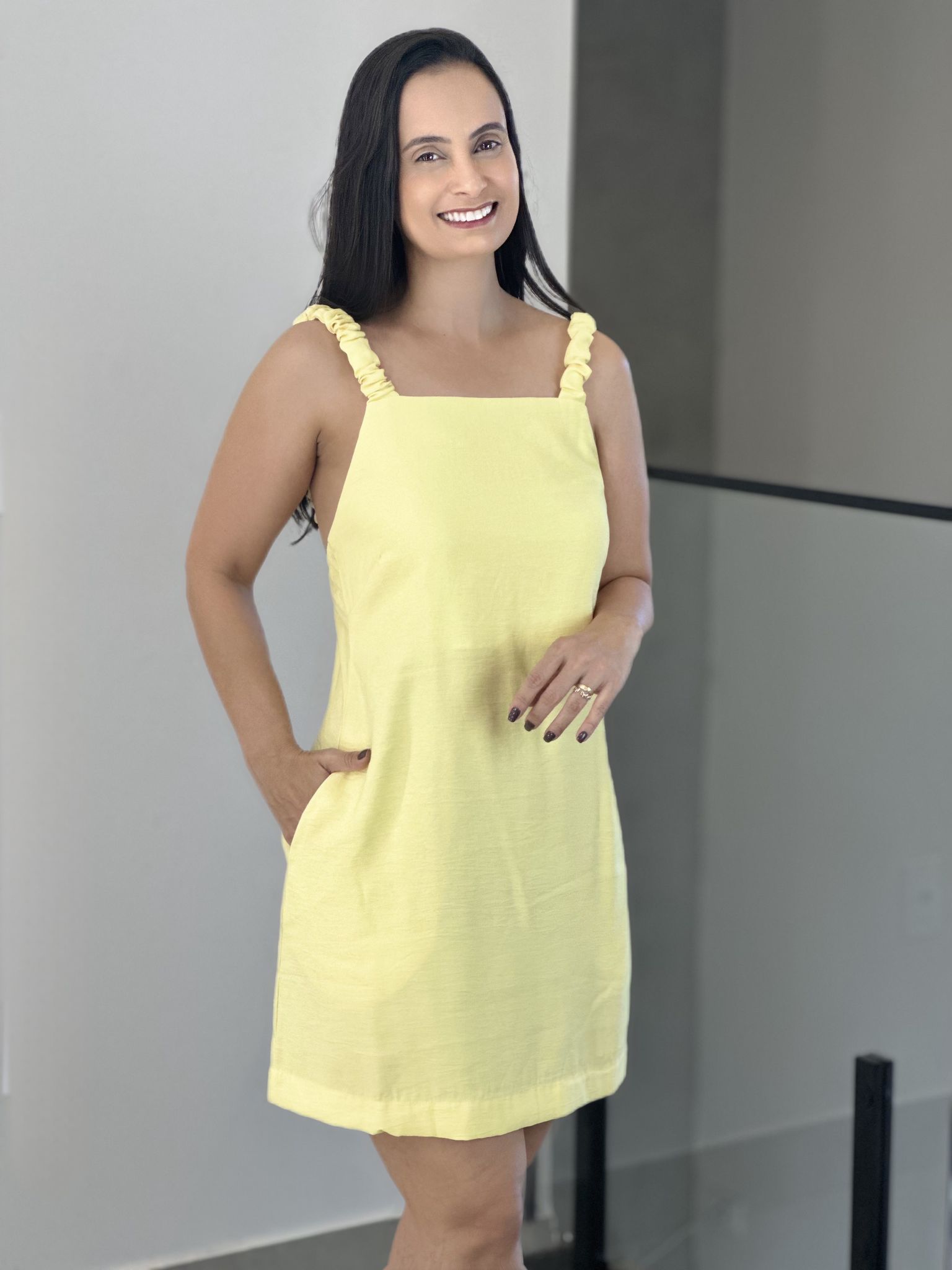 VESTIDO NATANY AMARELO - Reprise Modas