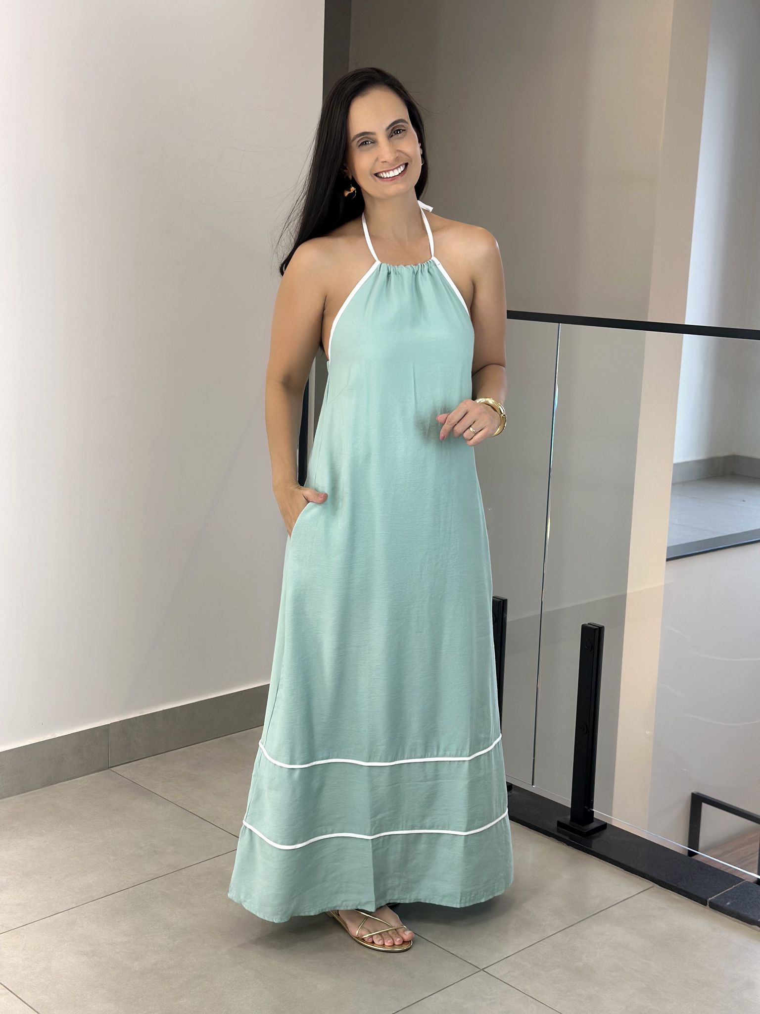 VESTIDO THAILA VERDE - Reprise Modas