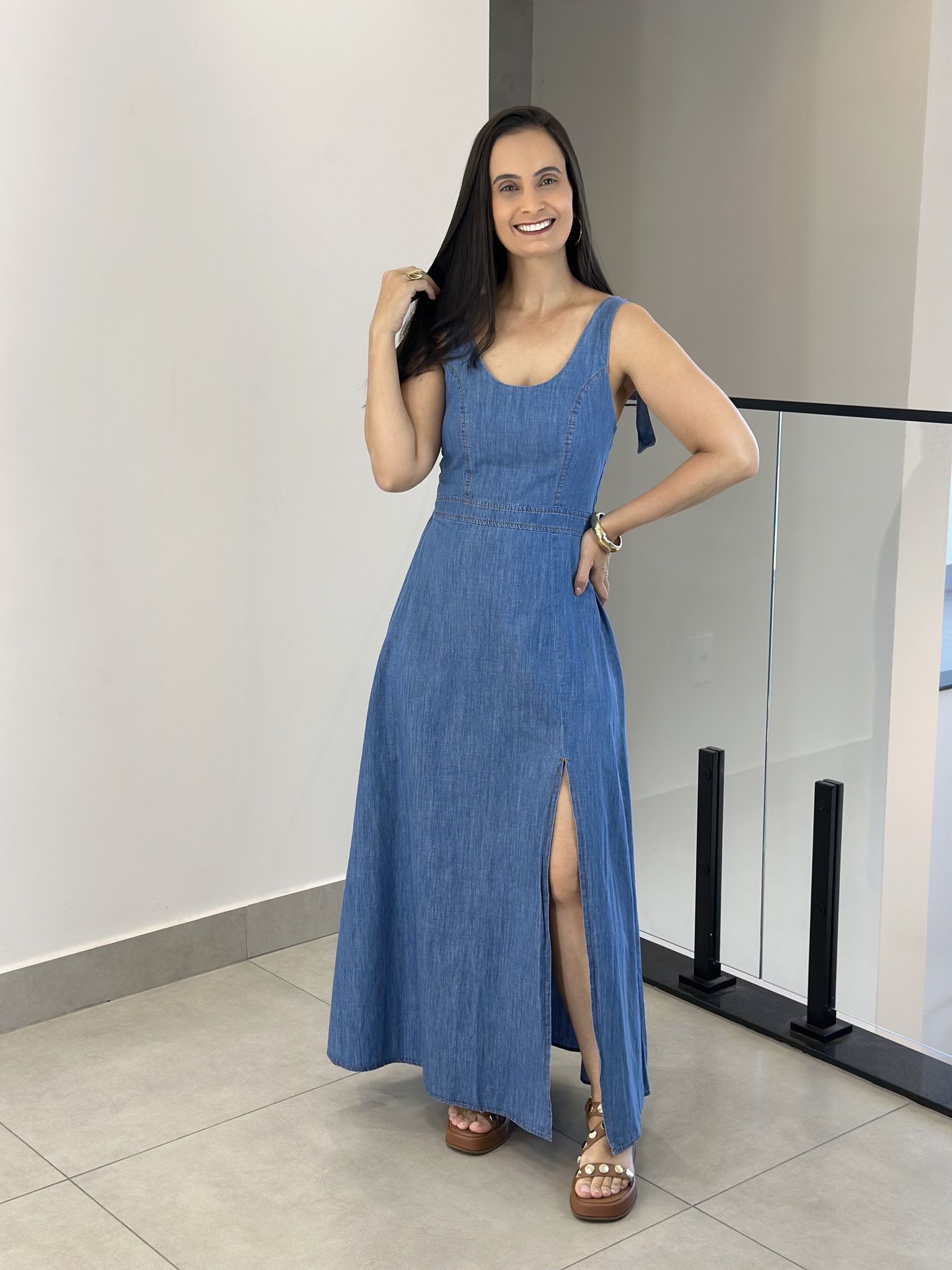 VESTIDO MIRELLA JEANS - Reprise Modas