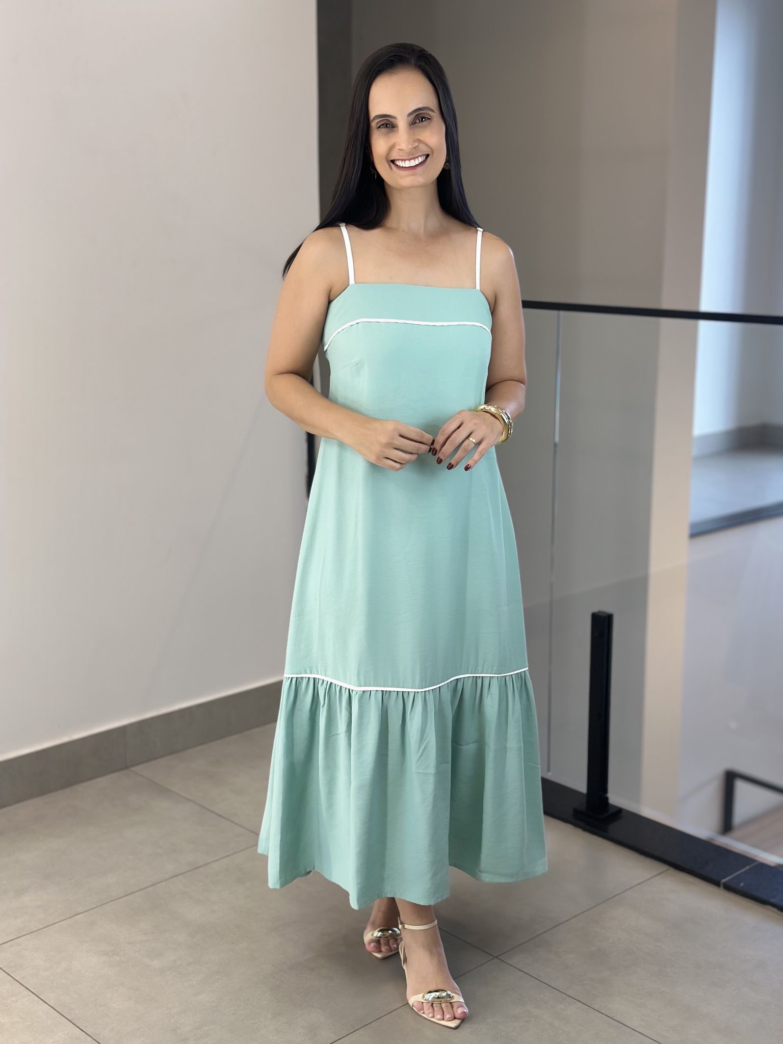 VESTIDO MEIRE VERDE - Reprise Modas