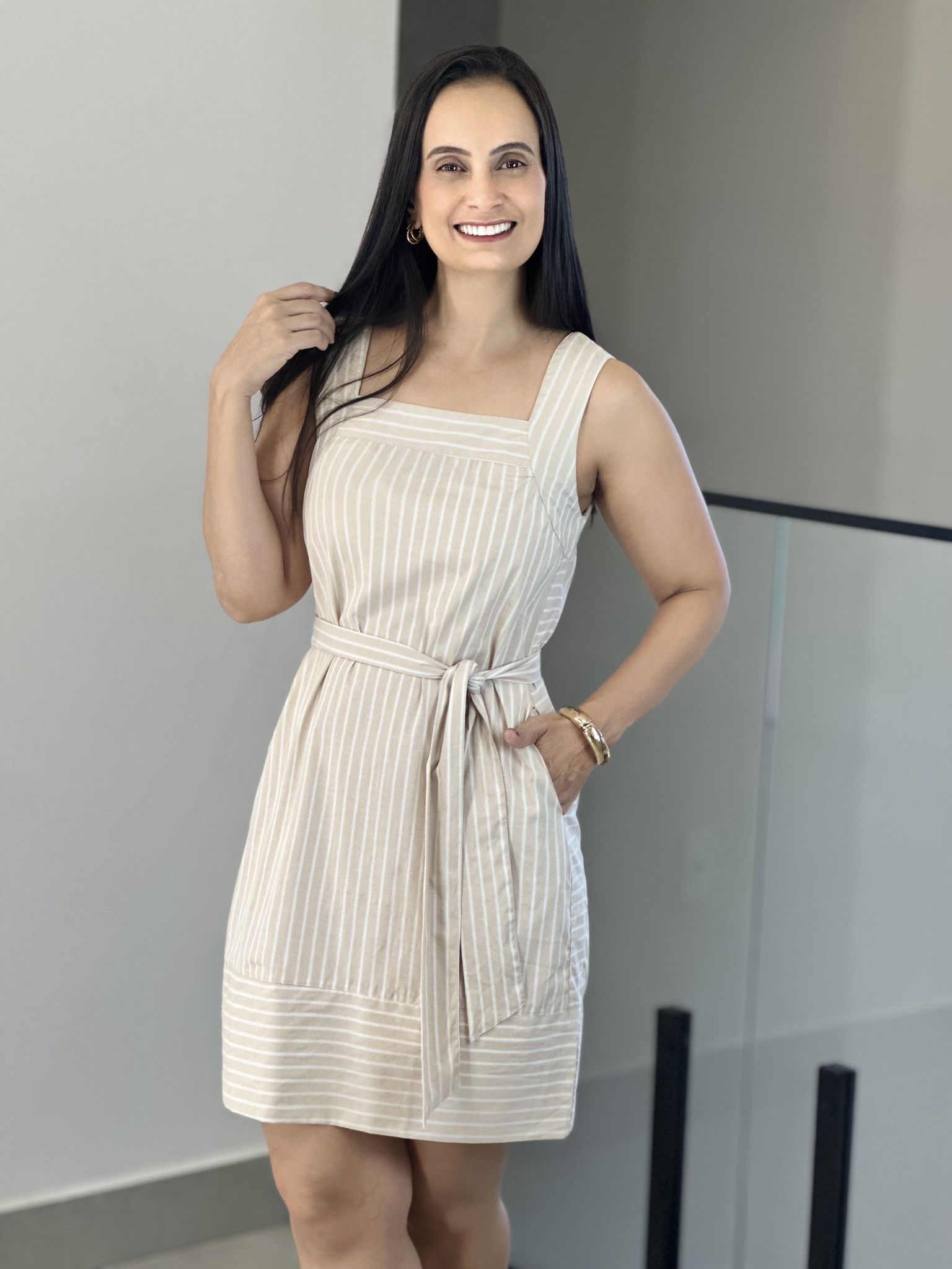  VESTIDO DAFNE NUDE - Reprise Modas