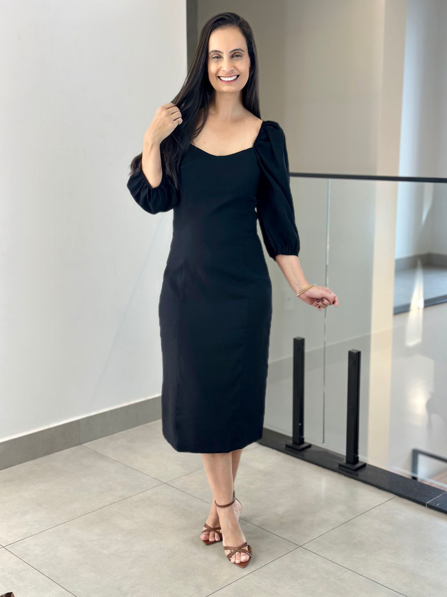 VESTIDO SONIELE PRETO - Reprise Modas