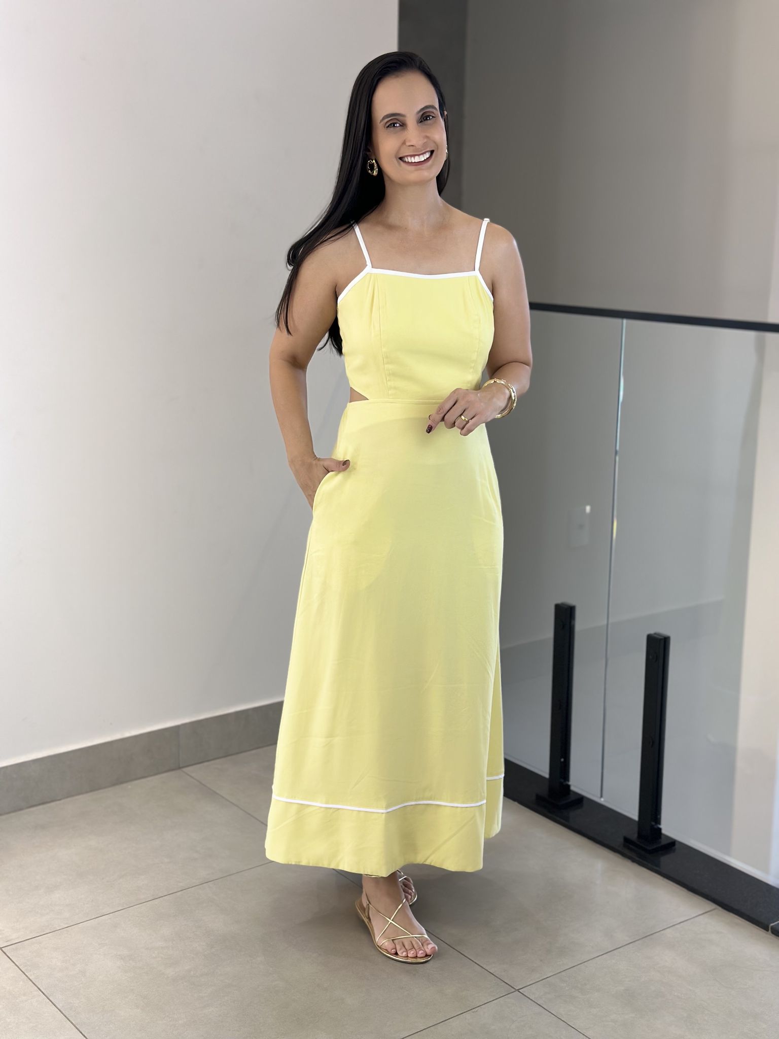 VESTIDO ANGELINA AMARELO - Reprise Modas