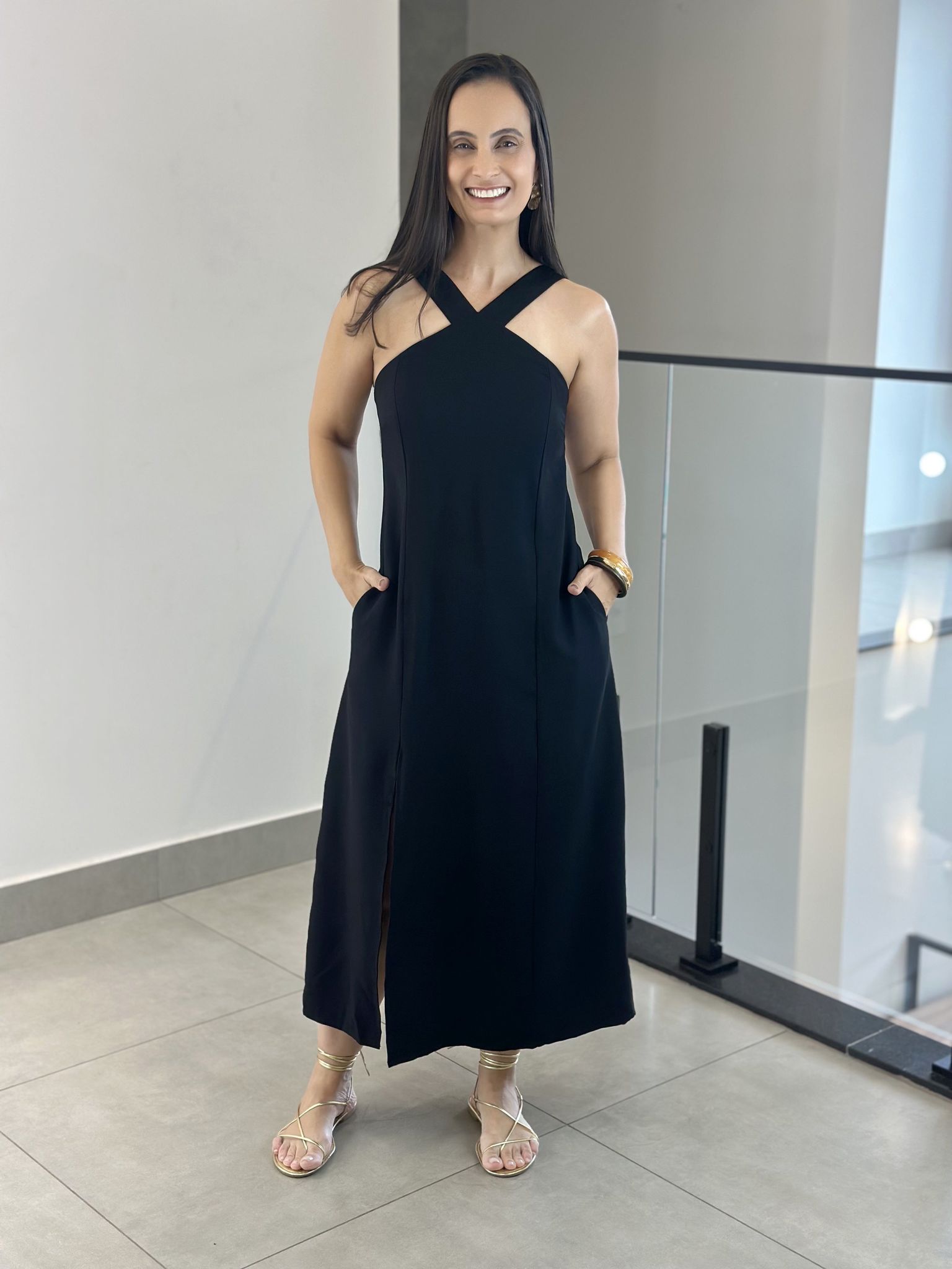 VESTIDO AURELIA PRETO - Reprise Modas