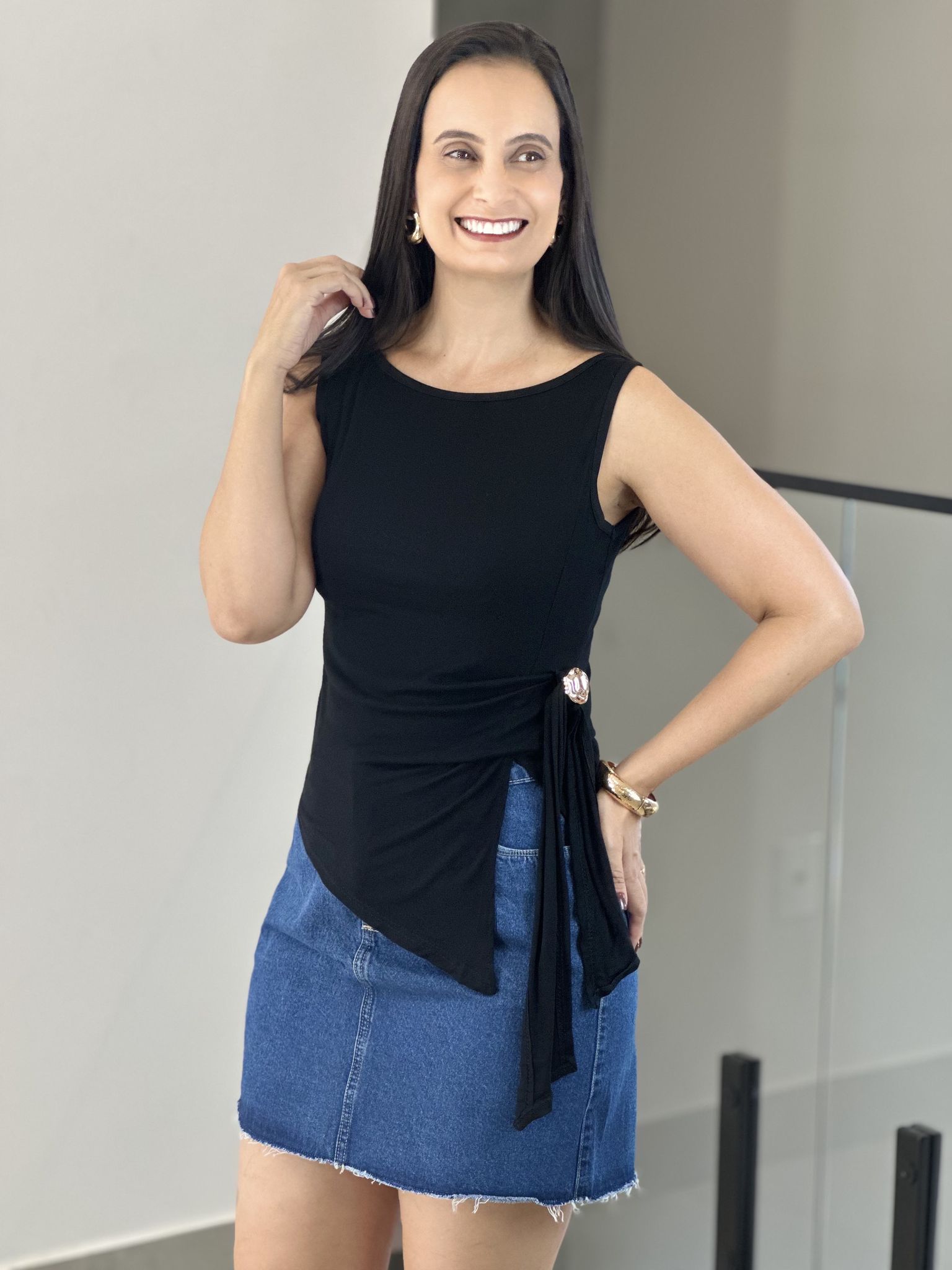 BLUSA ANA LUIZA PRETO - Reprise Modas