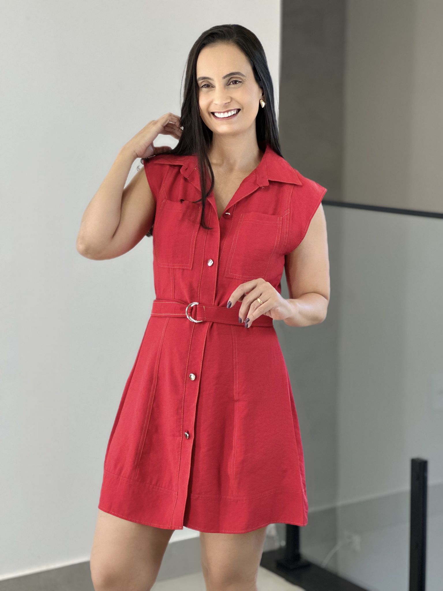 VESTIDO MADELINE VERMELHO - Reprise Modas