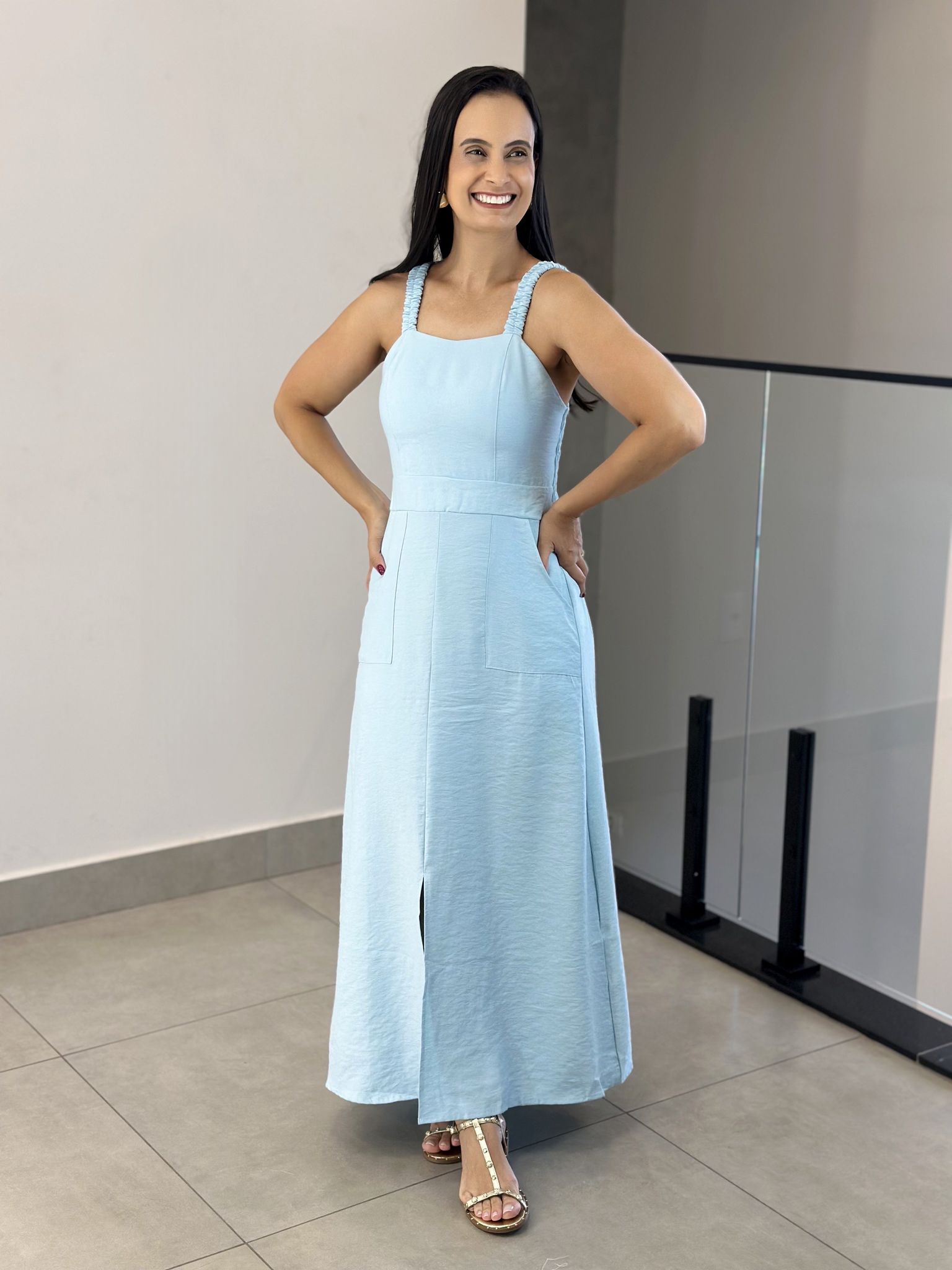 VESTIDO TANIA AZUL - Reprise Modas