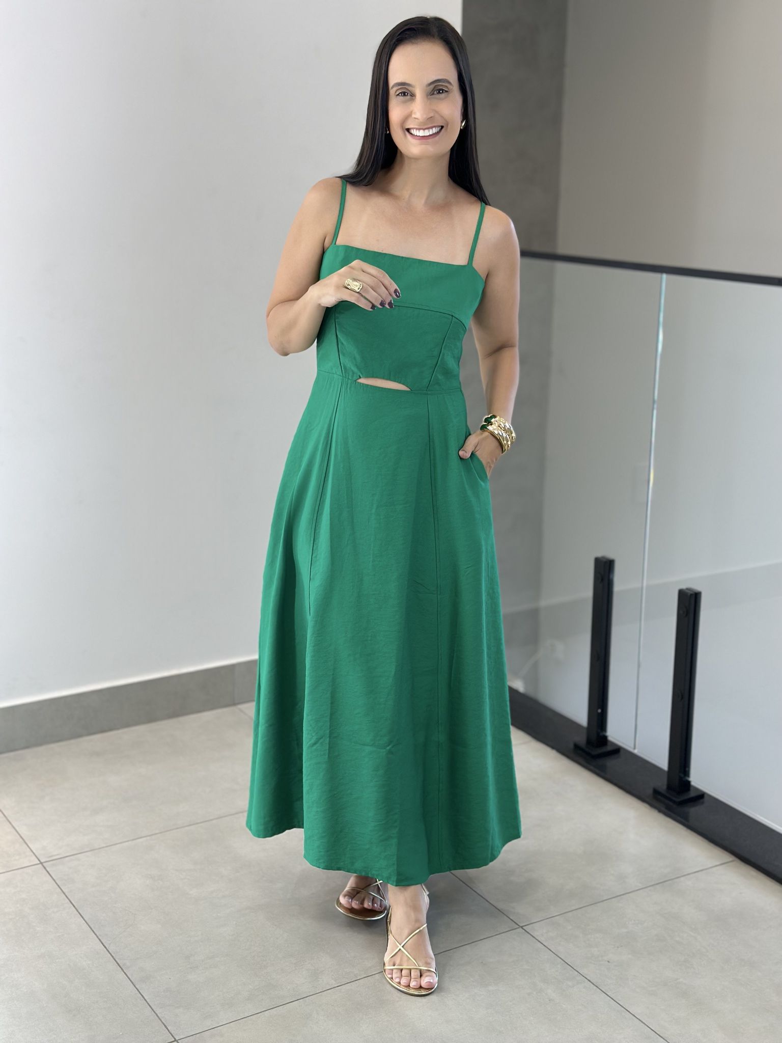 VESTIDO JORGETE VERDE - Reprise Modas