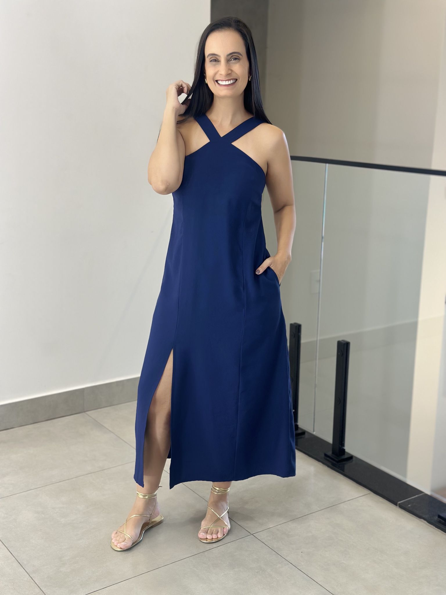 VESTIDO AURELIA MARINHO - Reprise Modas