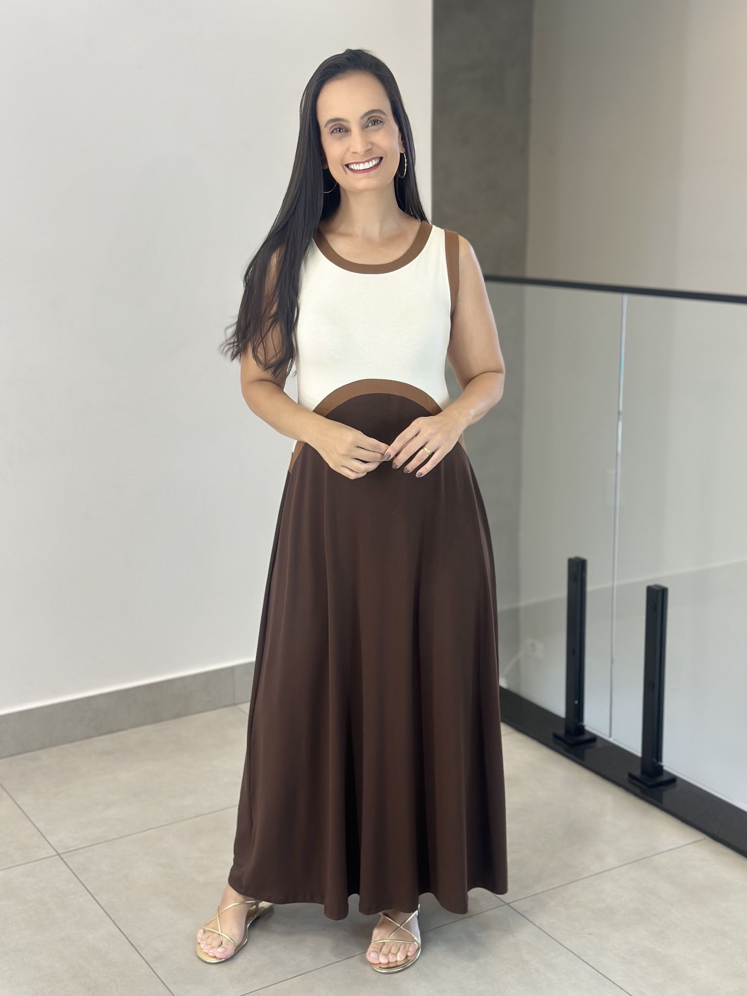 VESTIDO ANGELITA MARROM - Reprise Modas