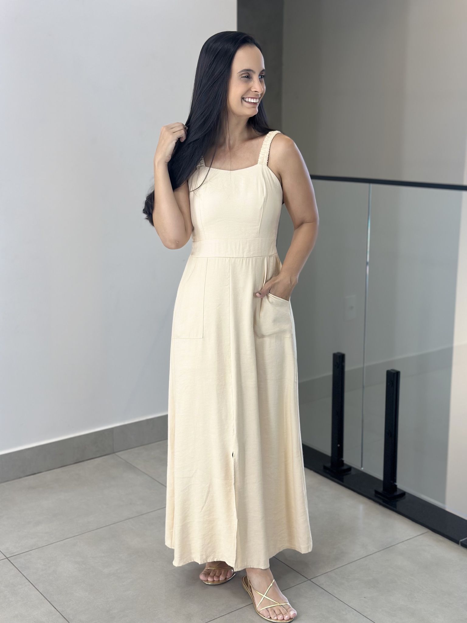 VESTIDO TANIA NUDE - Reprise Modas