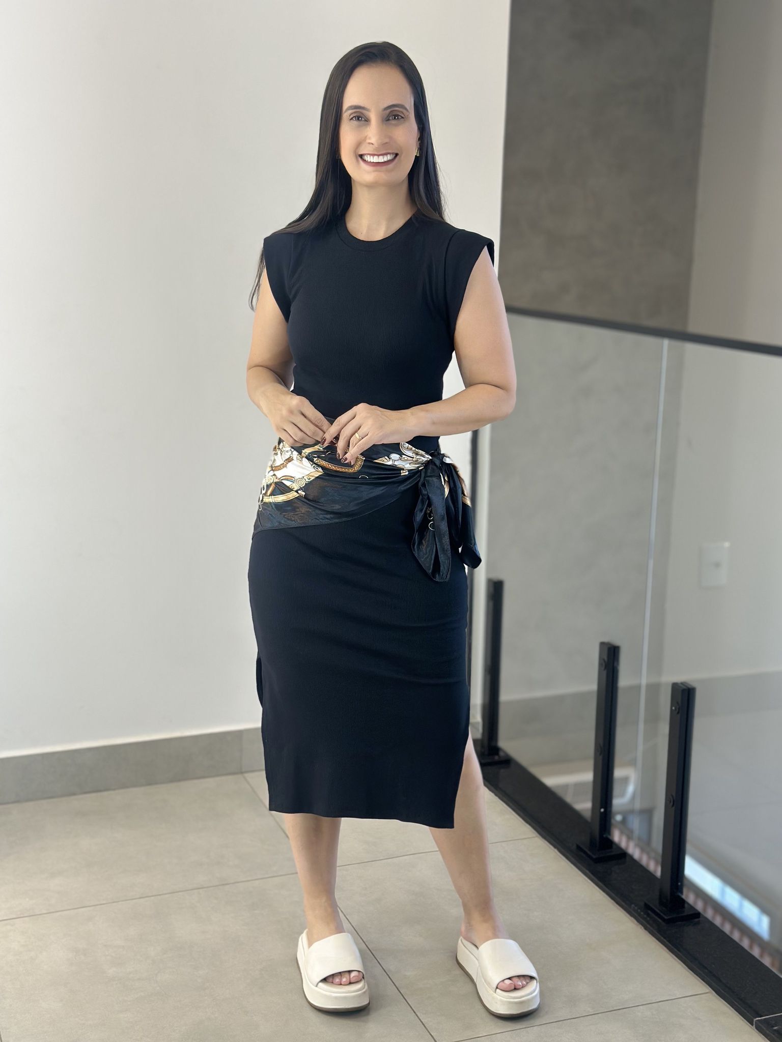 VESTIDO MUSCLE TEE PRETO - Reprise Modas