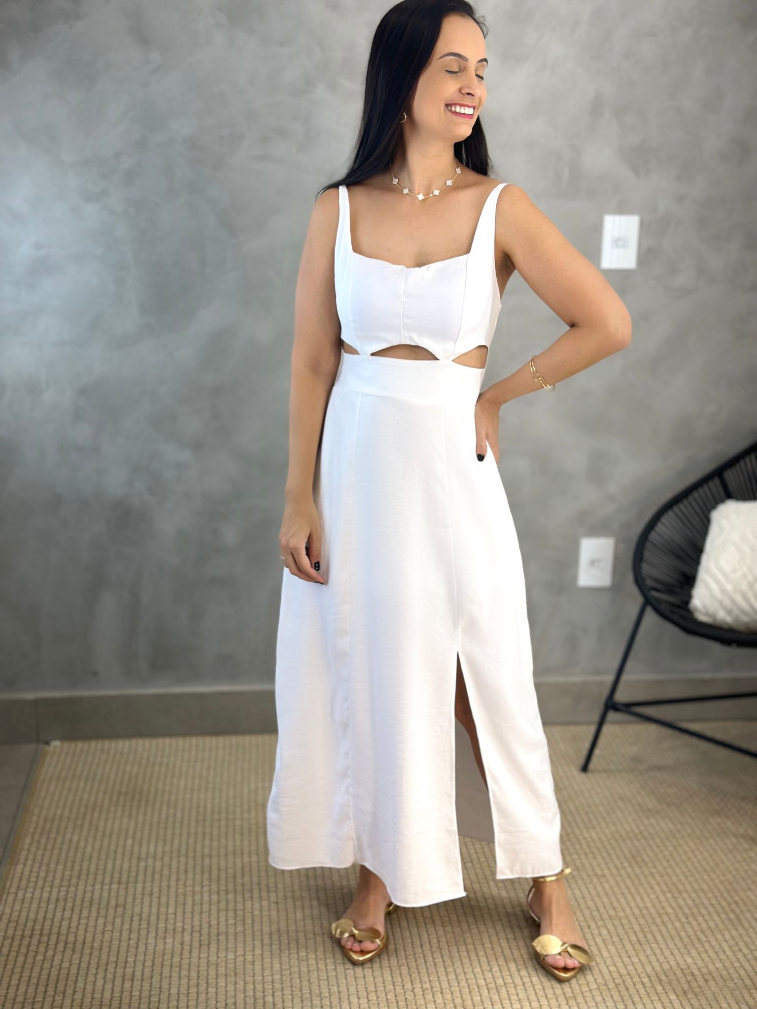 Vestido Ágatha Branco - Reprise Modas