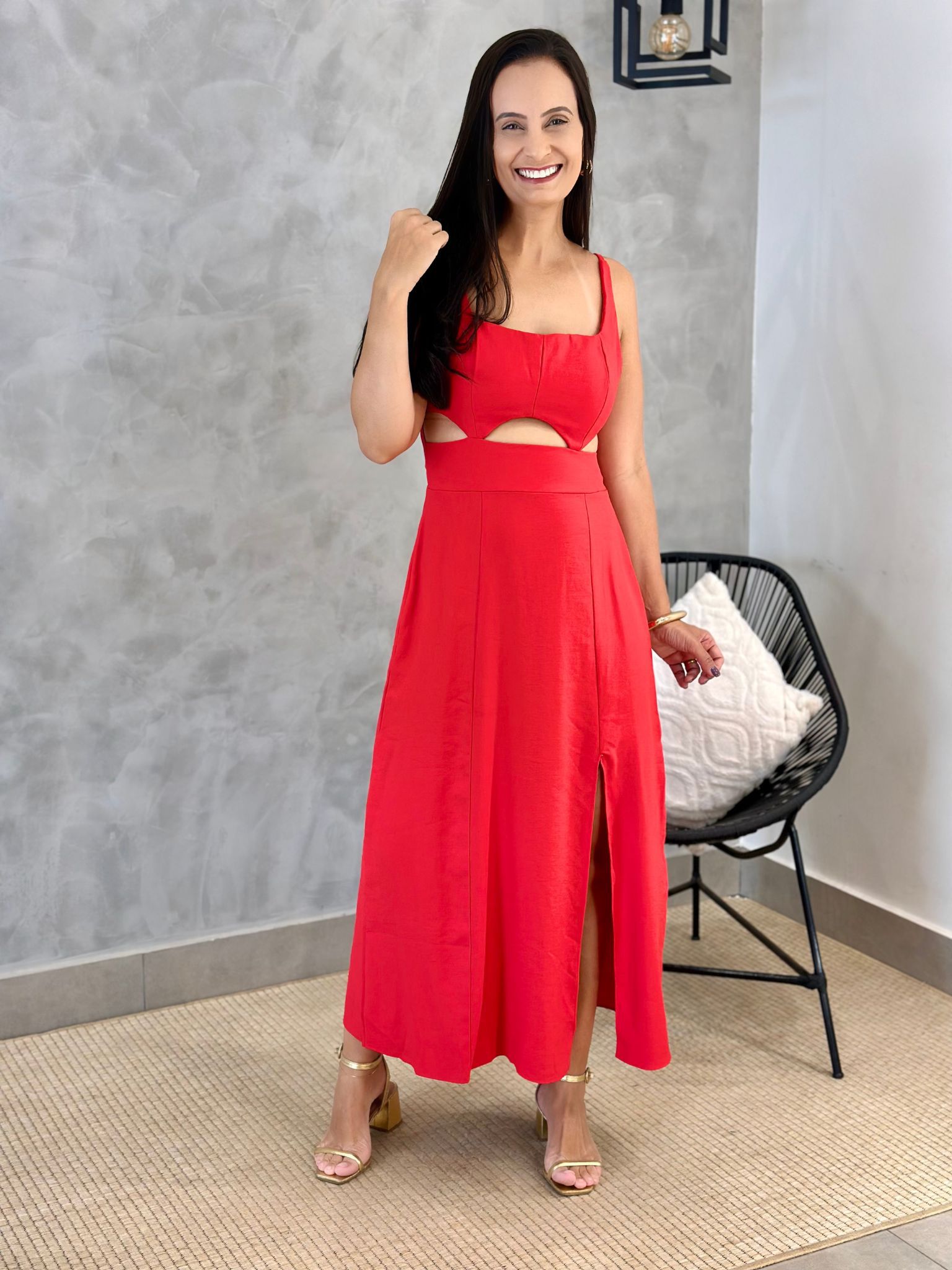 Vestido Agatha Vermelho - Reprise Modas