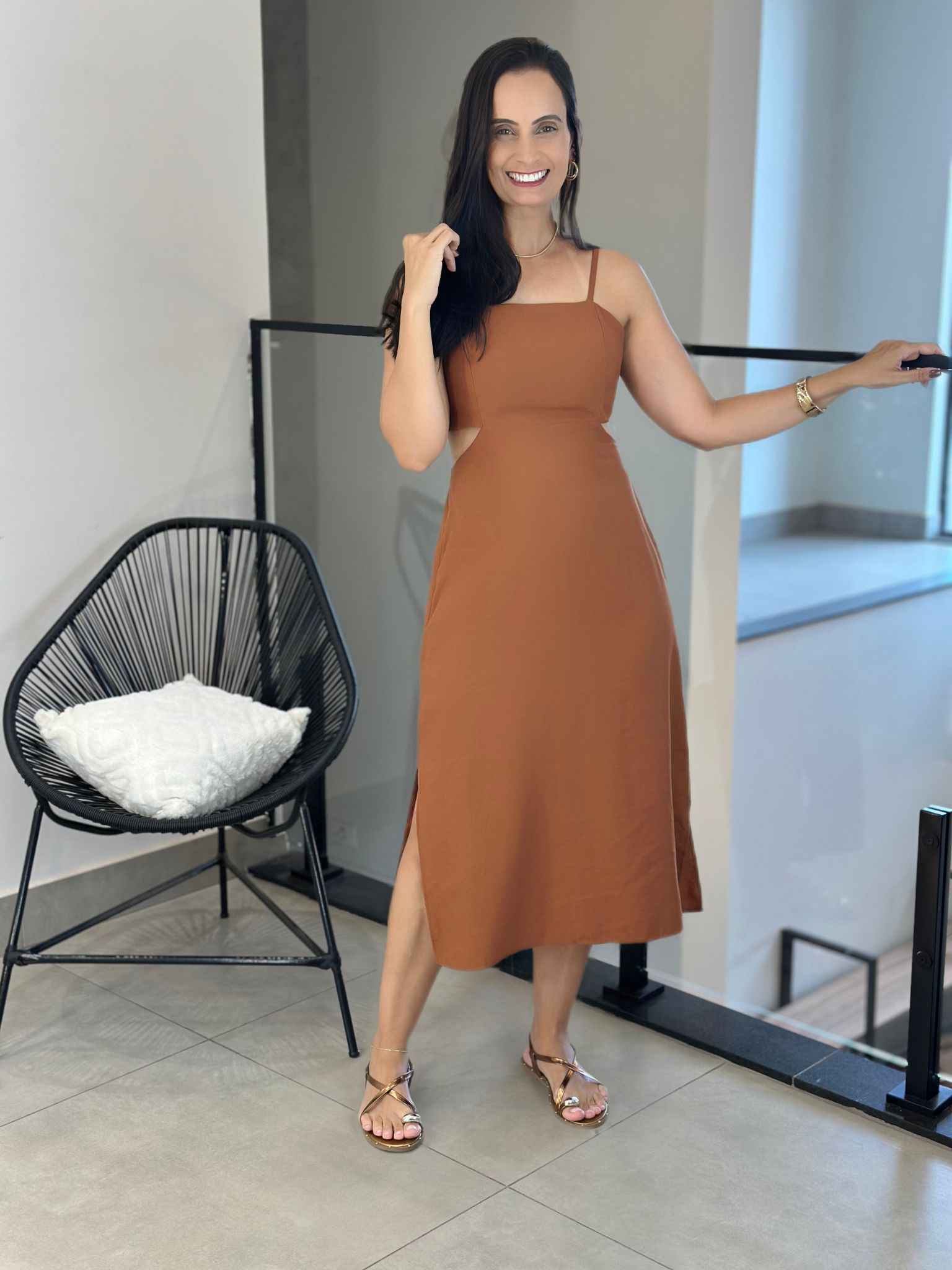 Vestido Anita Caramelo - Reprise Modas