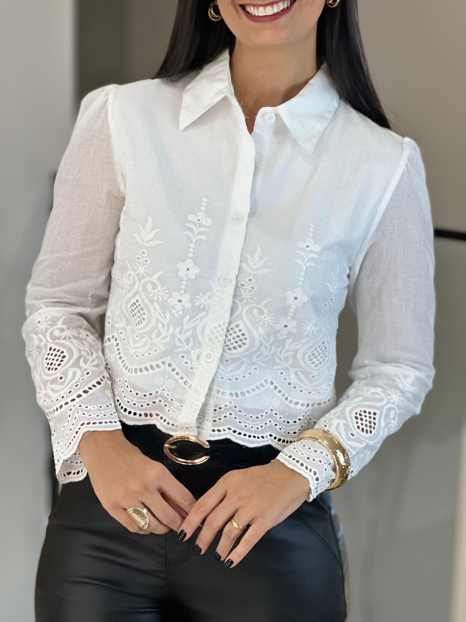 Camisa Bianca Branca - Reprise Modas