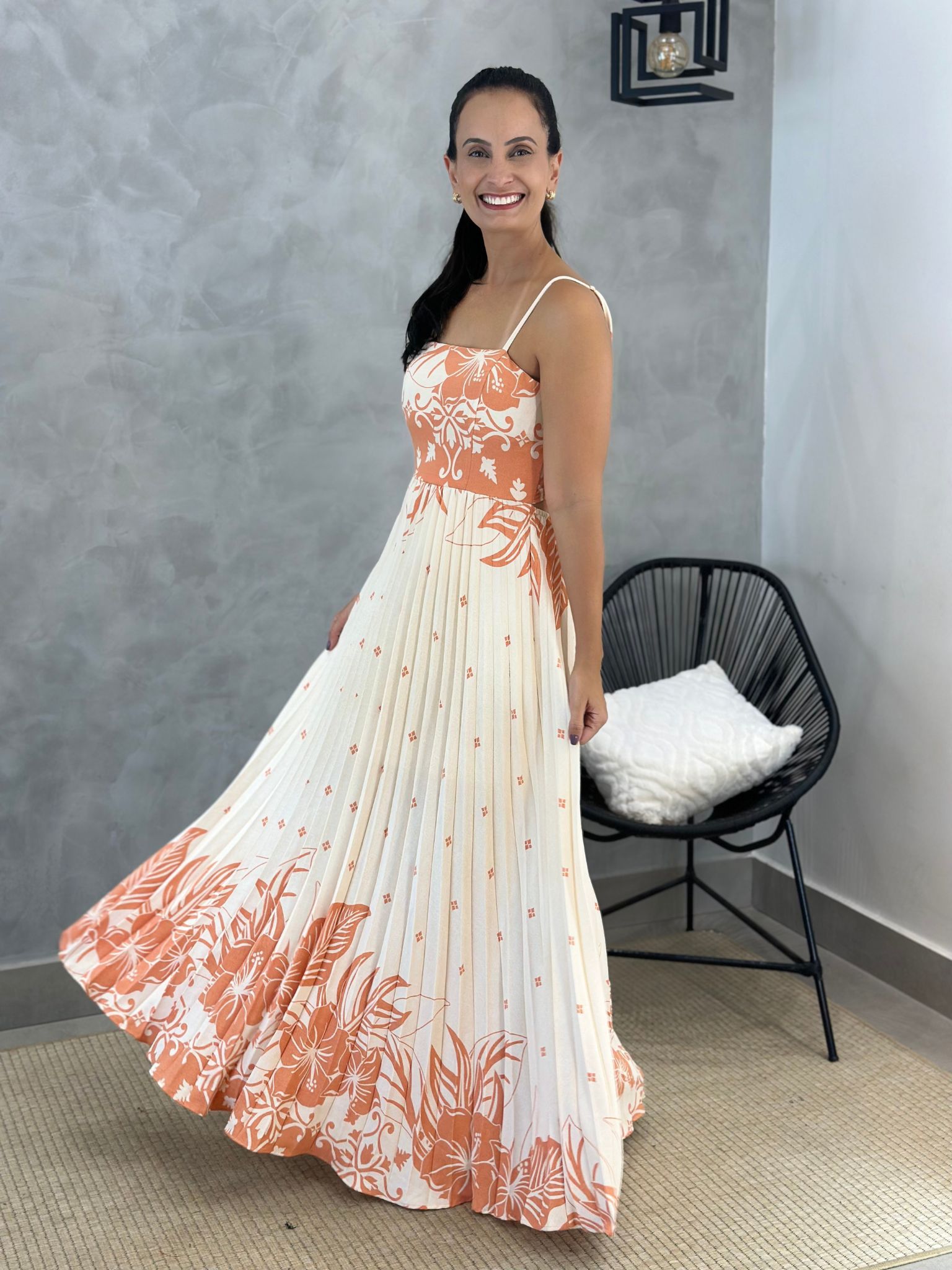 Vestido Emma Laranja - Reprise Modas