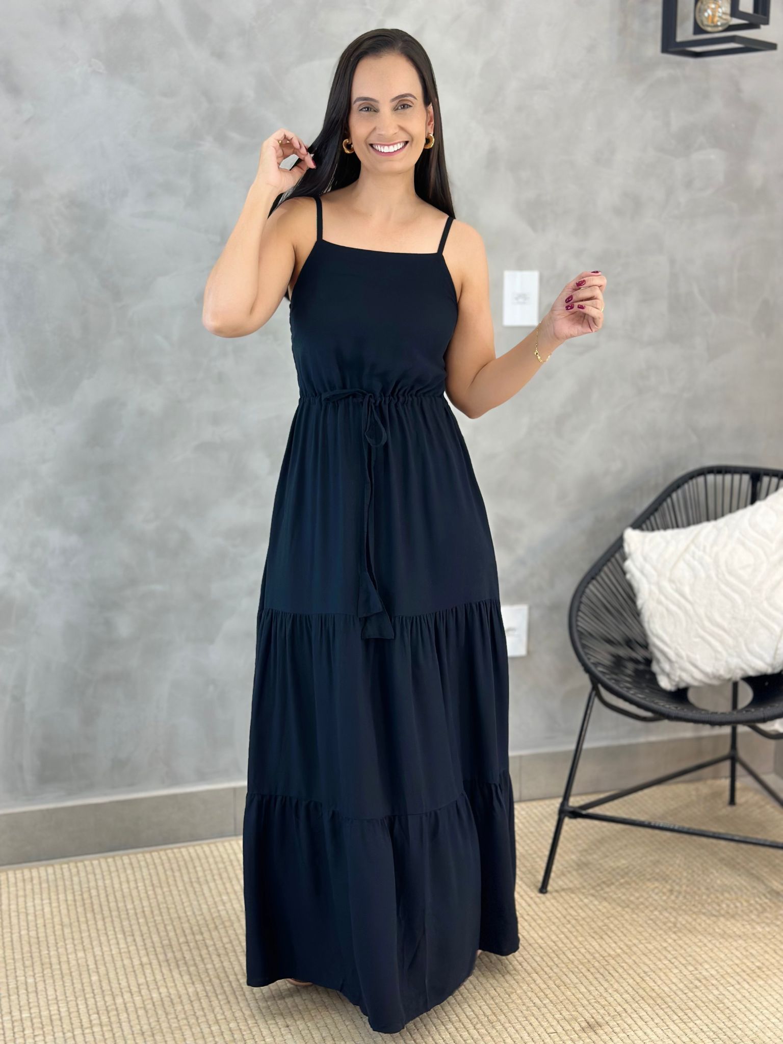 Vestido Karina Preto - Reprise Modas