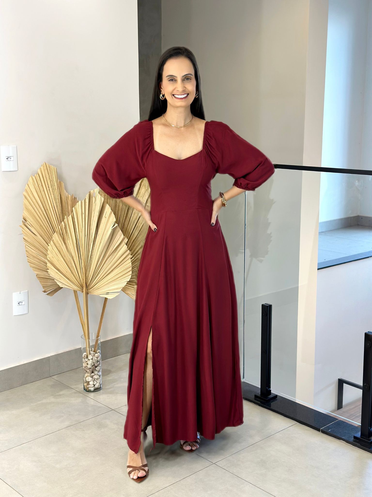 Vestido Katia Marsala - Reprise Modas