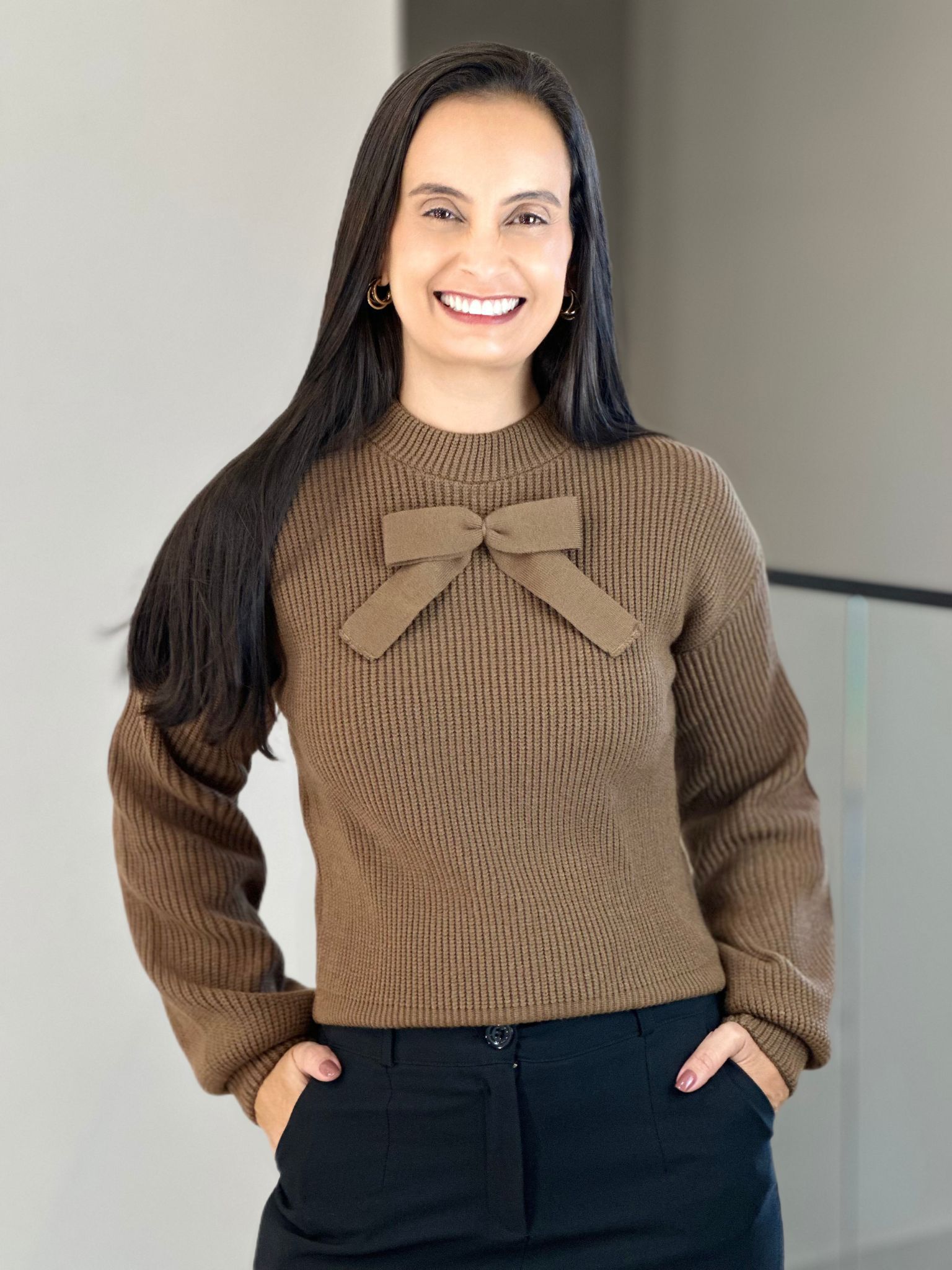 Blusa Tricot Lolla Marrom - Reprise Modas
