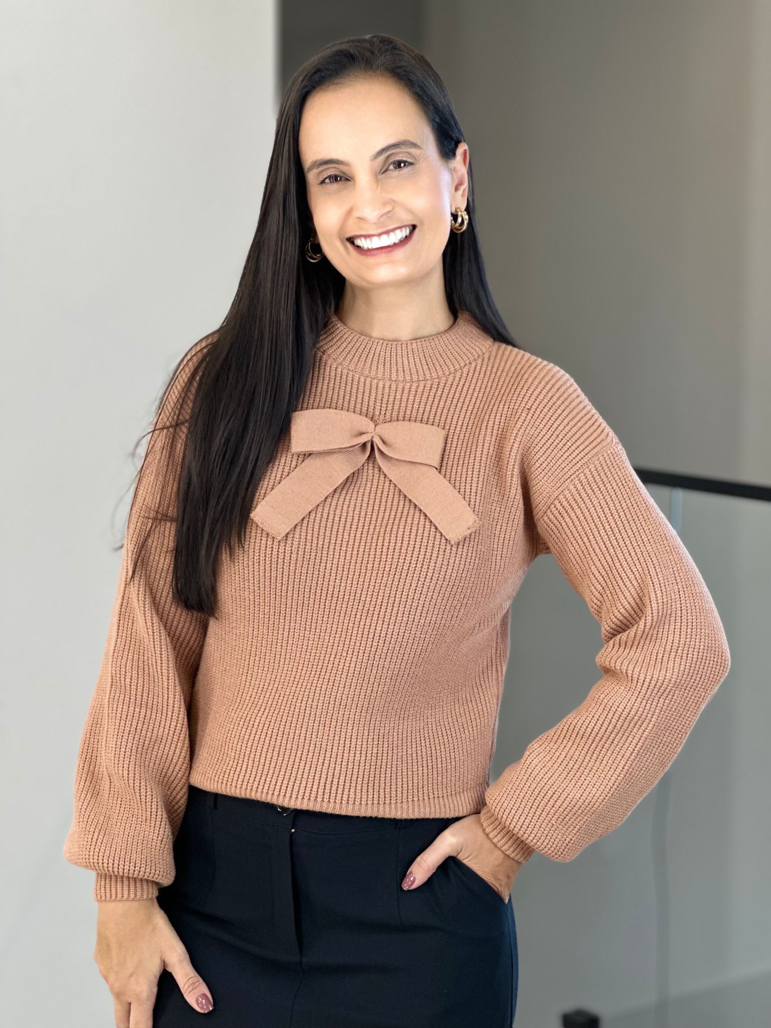 Blusa Tricot Lolla Nude - Reprise Modas