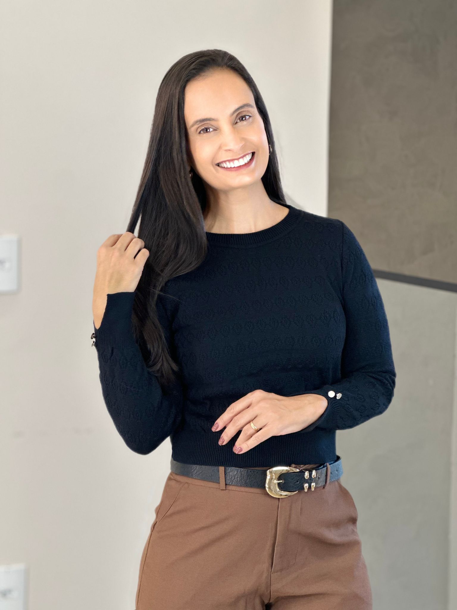 Blusa Tricot Luara Preto - Reprise Modas