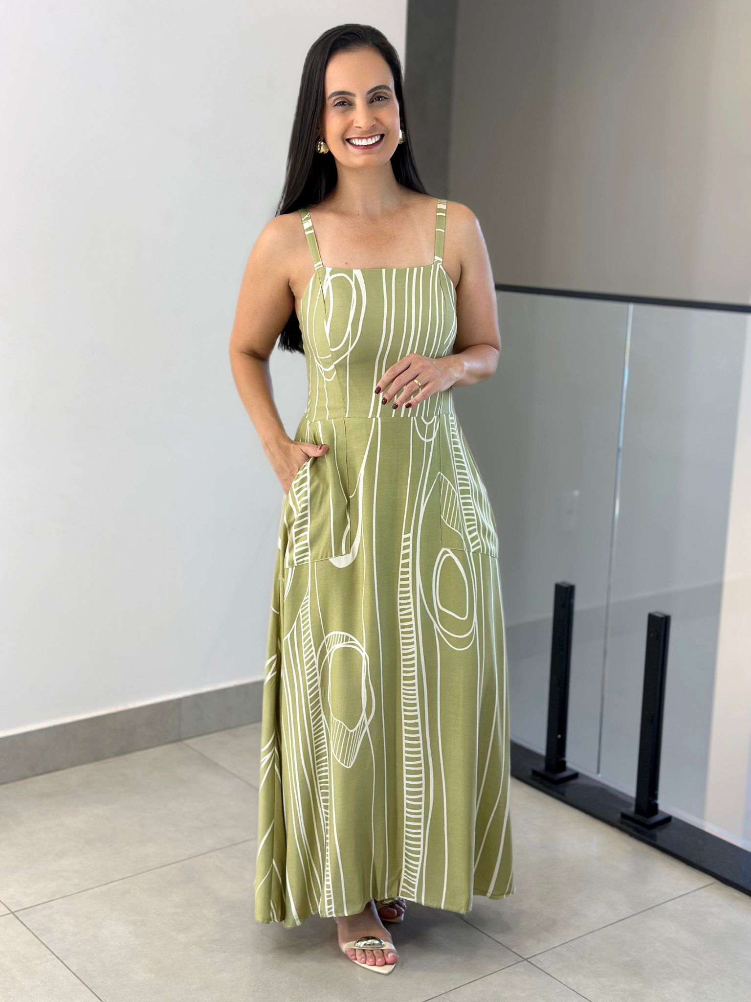 VESTIDO MARIAM VERDE - Reprise Modas