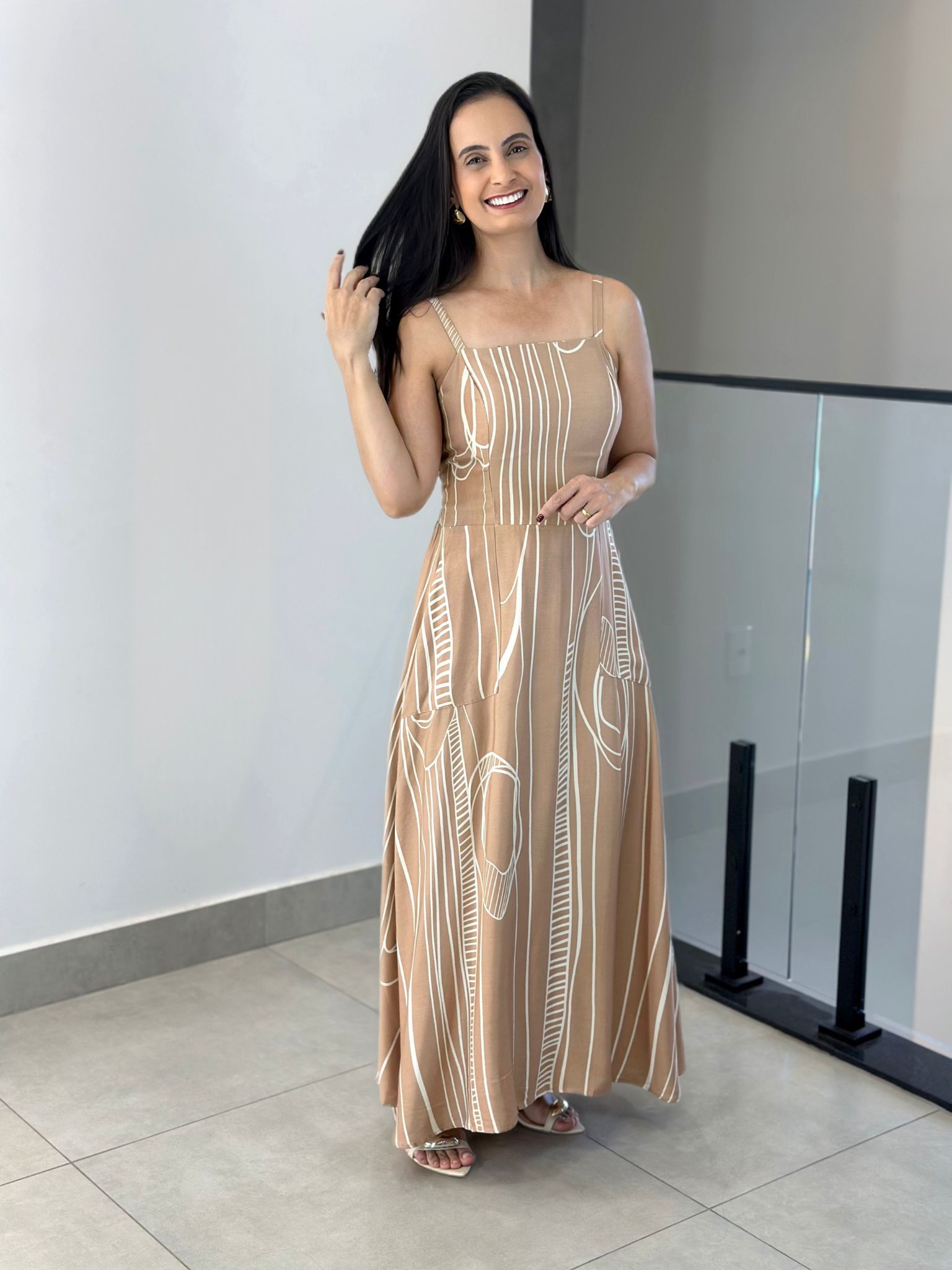 VESTIDO MARIAM NUDE - Reprise Modas
