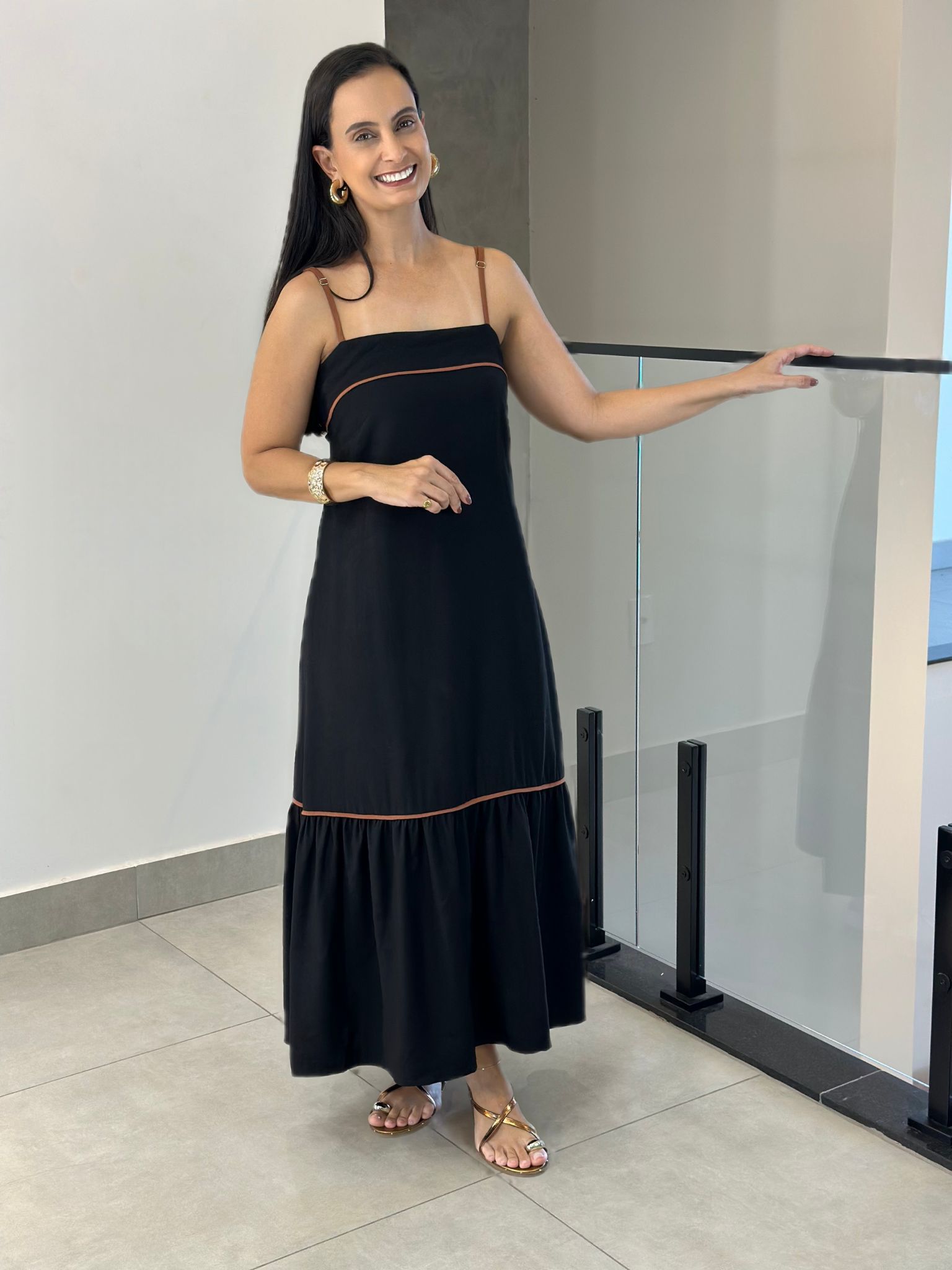 Vestido Meire Preto - Reprise Modas
