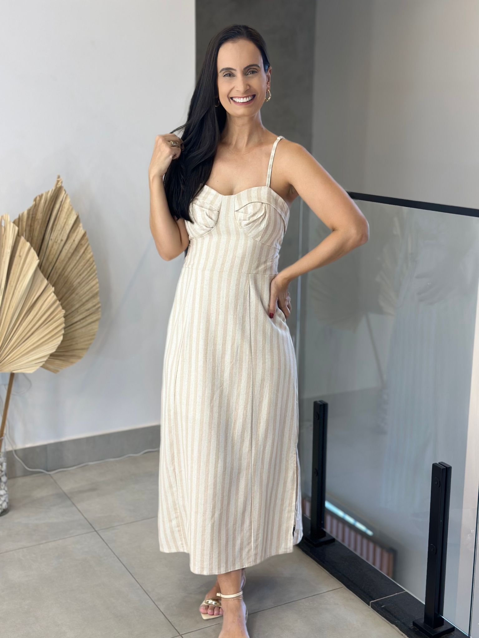 Vestido Mirela Nude - Reprise Modas