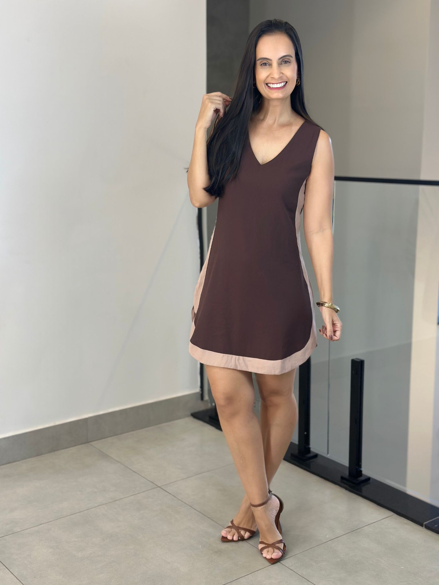 Vestido Nivea Marrom - Reprise Modas