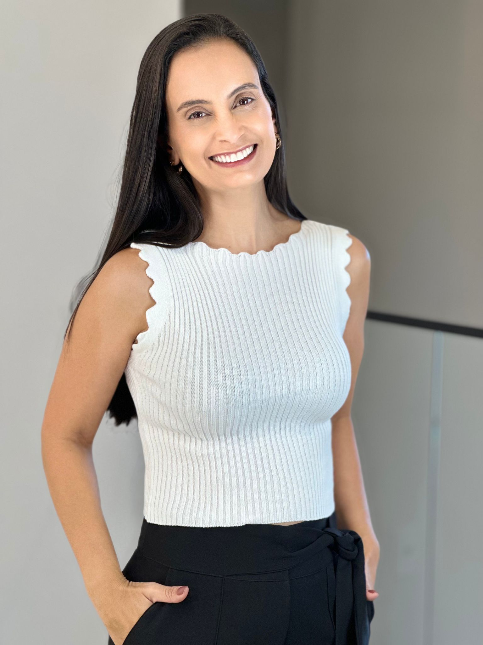 Blusa Tricot Nuvem Branco - Reprise Modas