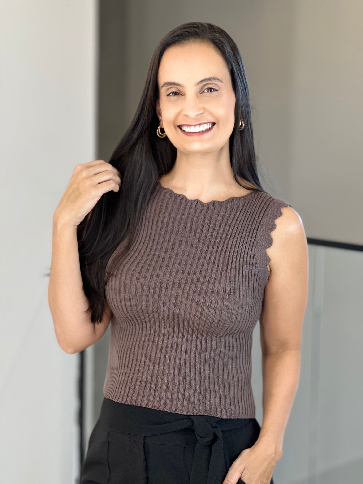 Blusa Tricot Nuvem Cinza - Reprise Modas