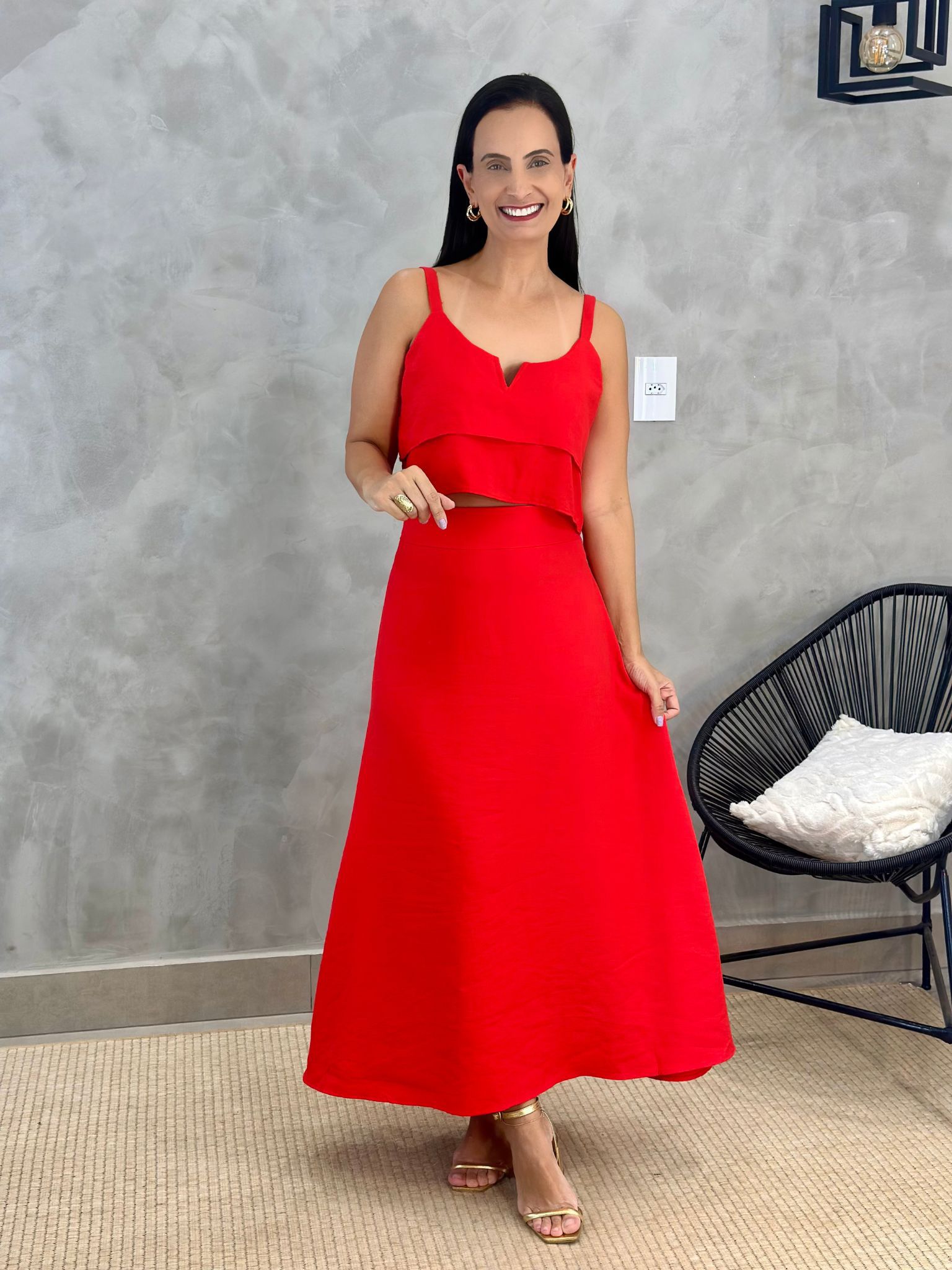 Conjunto Renata Vermelho - Reprise Modas