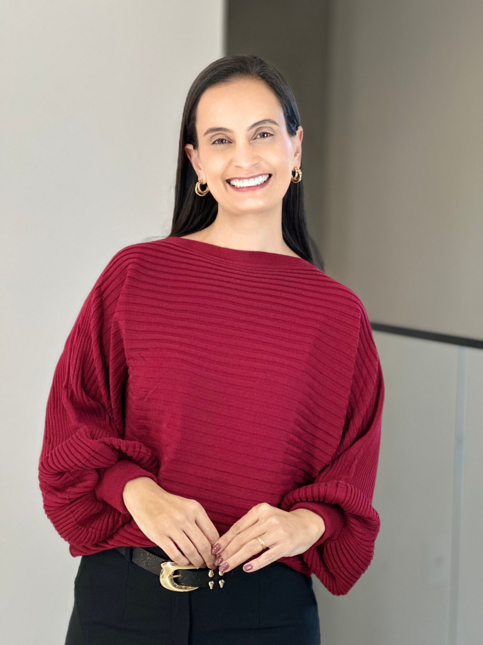 Blusa Tricot Sandy Marsala - Reprise Modas
