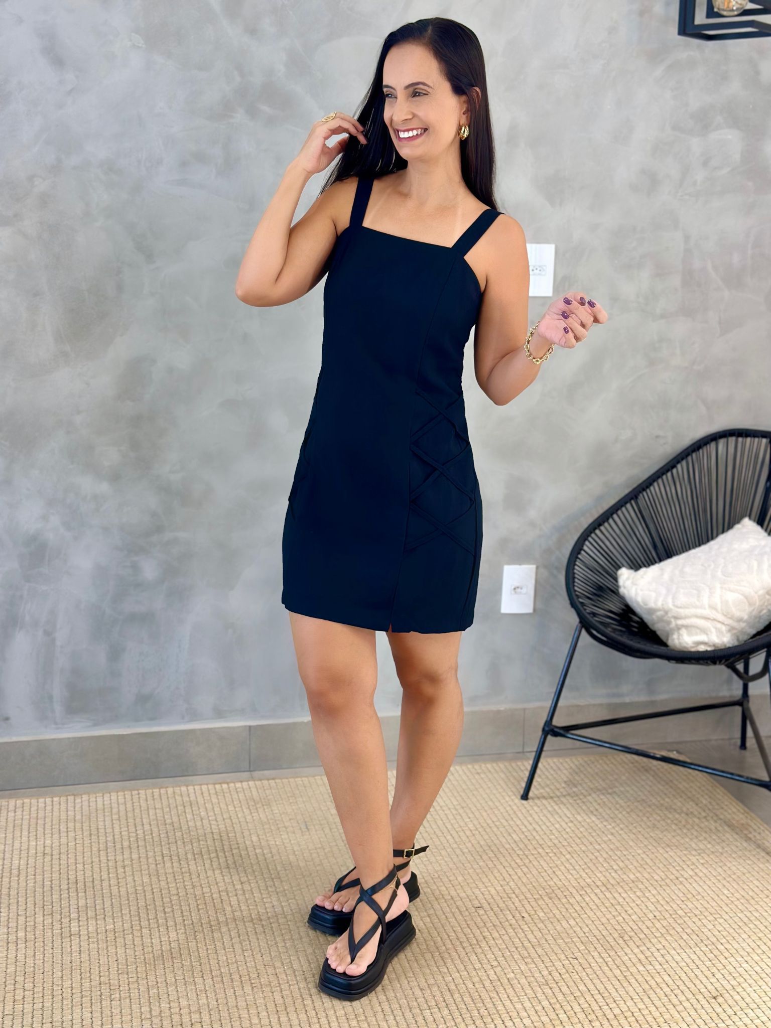 Vestido Thaila Preto - Reprise Modas