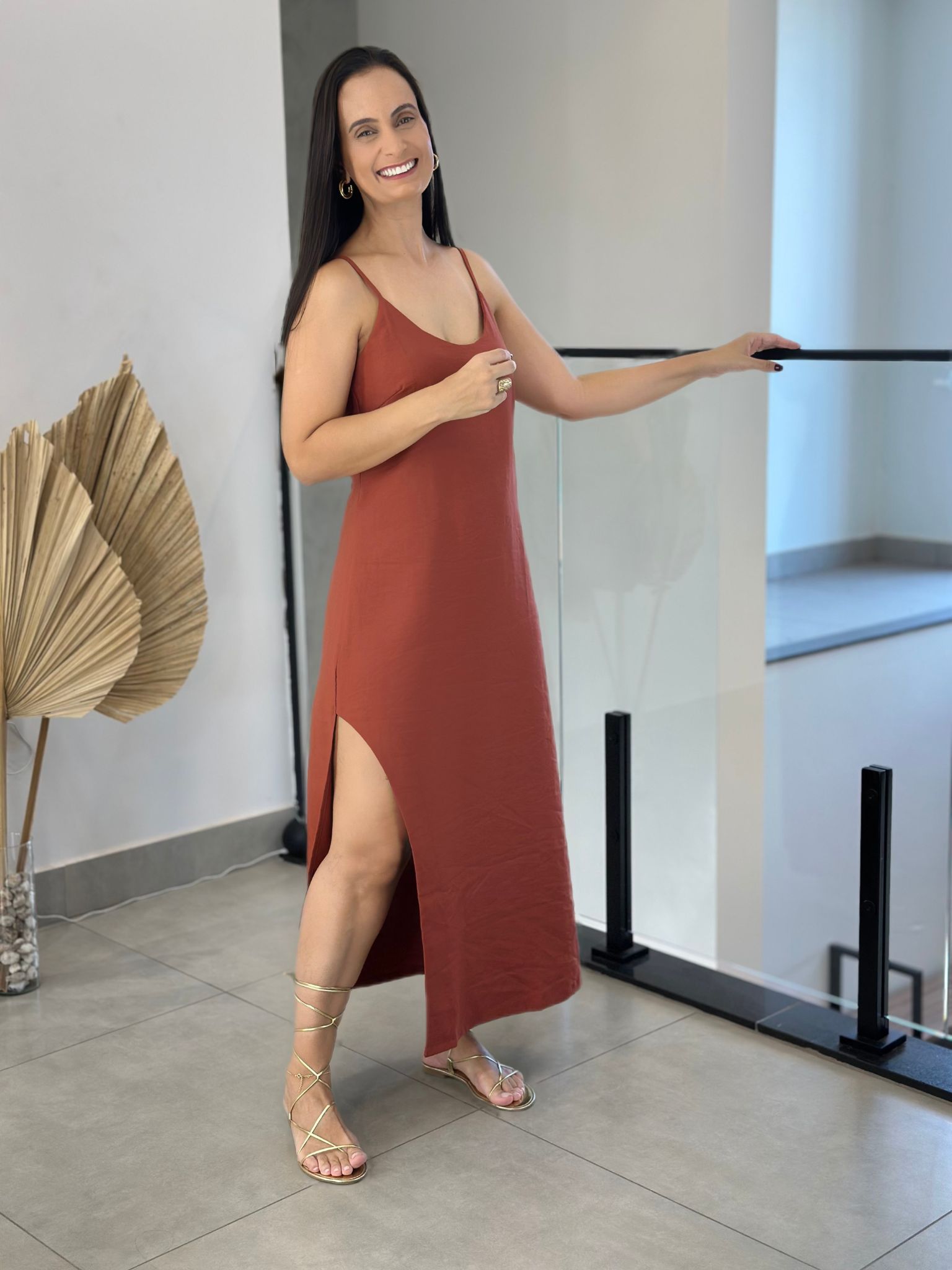 Vestido Violeta Terracota - Reprise Modas