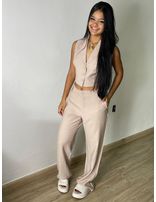 Conjunto De Alfaiataria tamanho 44 cor Cinza 